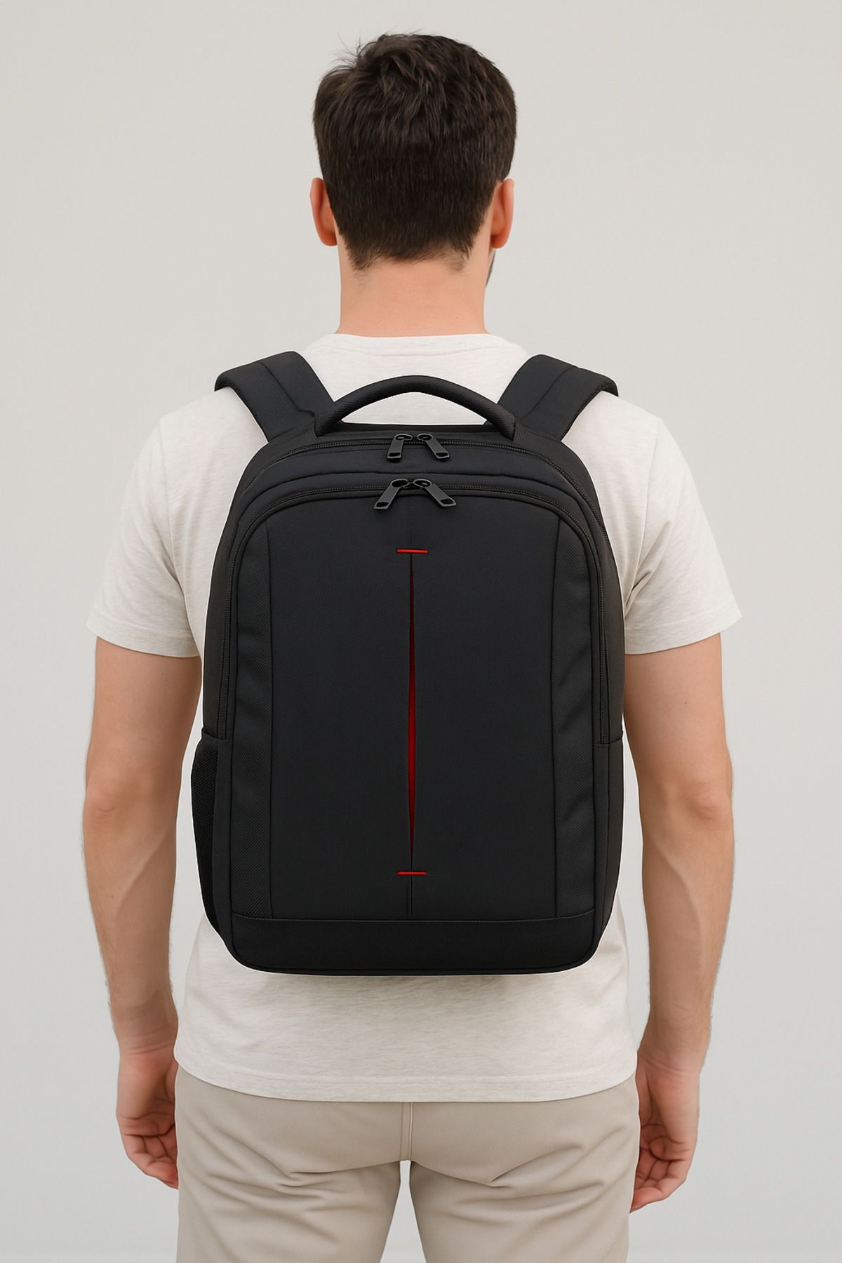 Çantacım Sırt Çantası 17.3'' Laptop Bölmeli Unisex Siyah