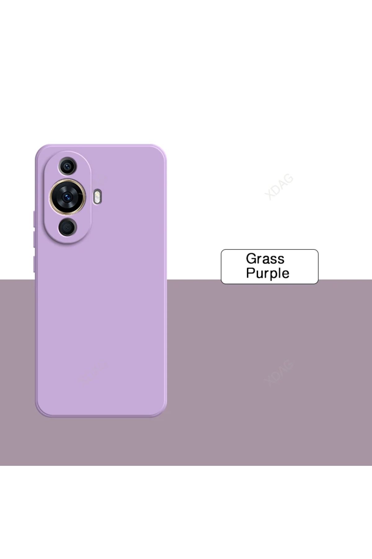 GRABONO Huawei Nova 12S Kılıf Kamera Korumalıdır Kadife İç Kaplama Mat Premium Seri