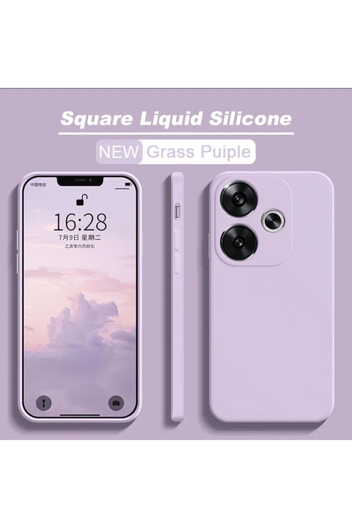 GRABONO Oppo A3 4G Kılıf Kamera Korumalıdır Kadife İç Kaplama Mat Premium Seri