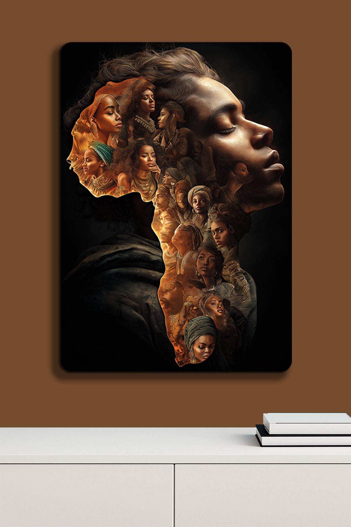 SPLASH Afrikalı Kadın - Metal Poster