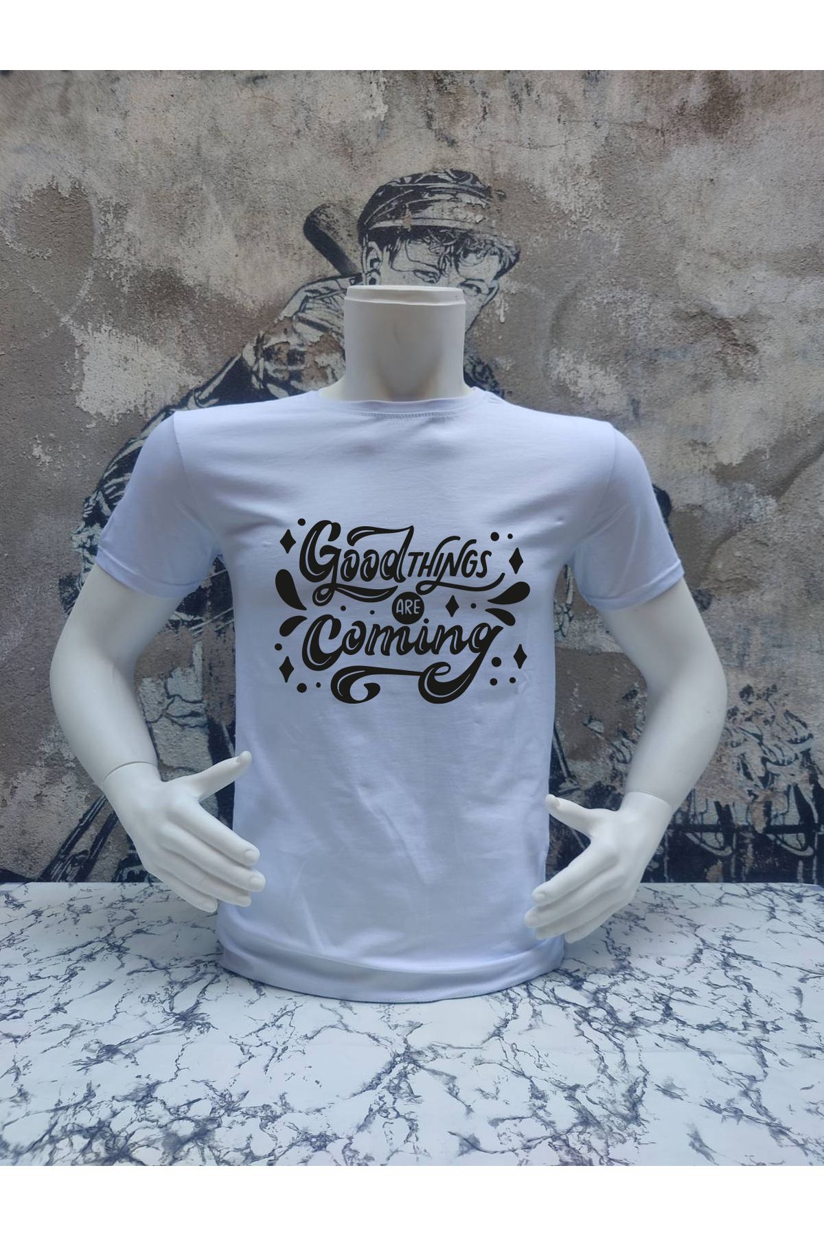 Tuğser Collection YAZILI BASIC T-SHIRT