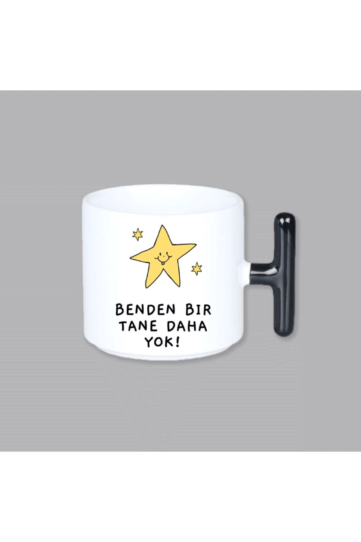 Bir adım baskı Benden Bir Tane Daha Yok Bakılı Porselen Kupa