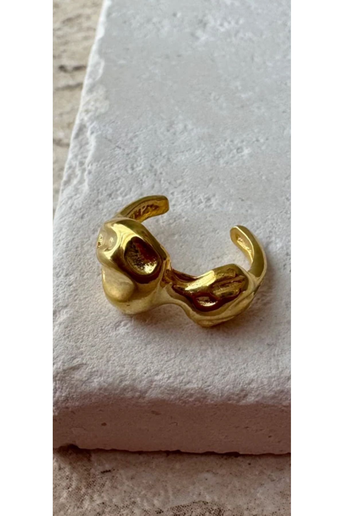Wind Silver Ear Cuff Küpe Tekli 925 Ayar