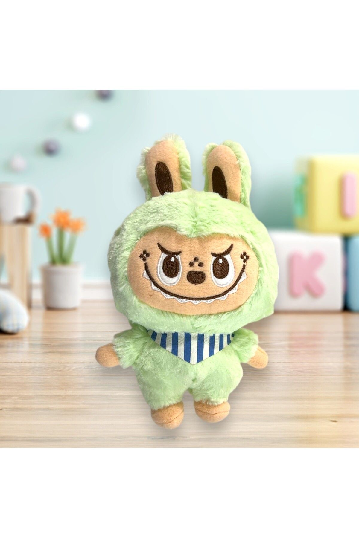 MİLKYADATOYS Sevimli Labubu Canavarlar Peluş 28 cm 3 asorti