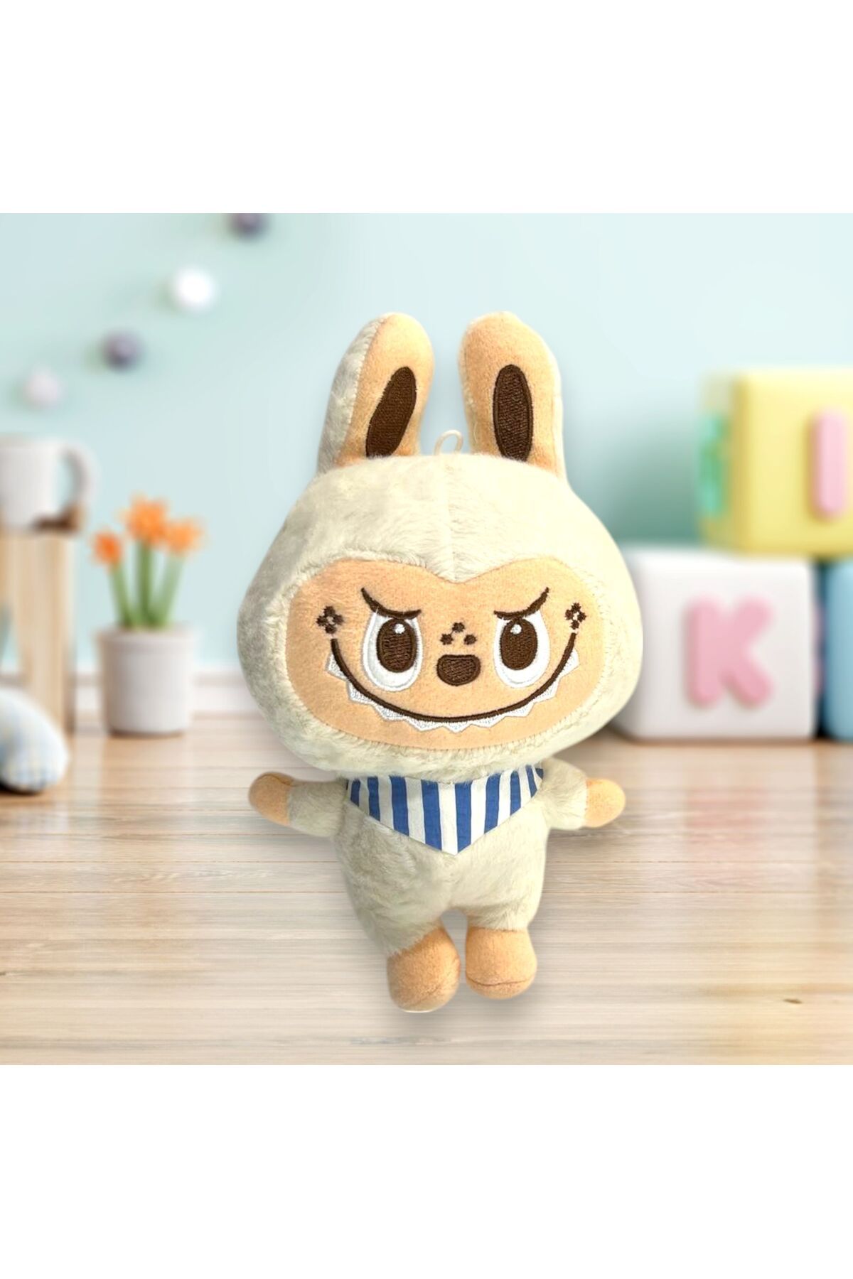 MİLKYADATOYS Sevimli Labubu Canavarlar Peluş 28 cm 3 asorti