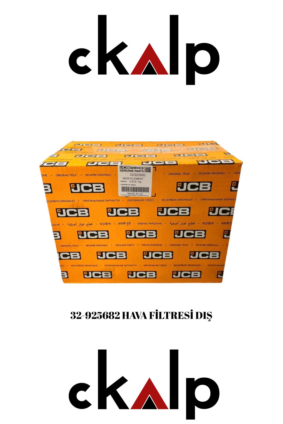 CKALP JCB 32-925682 HAVA FİLTRESİ DIŞ