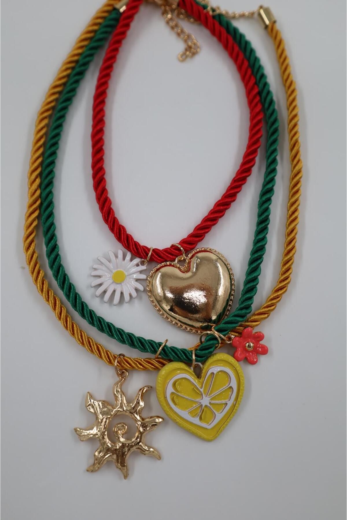 cindyaccessory ÇOKLU RENKLİ YAZLIK HALAT KOLYE