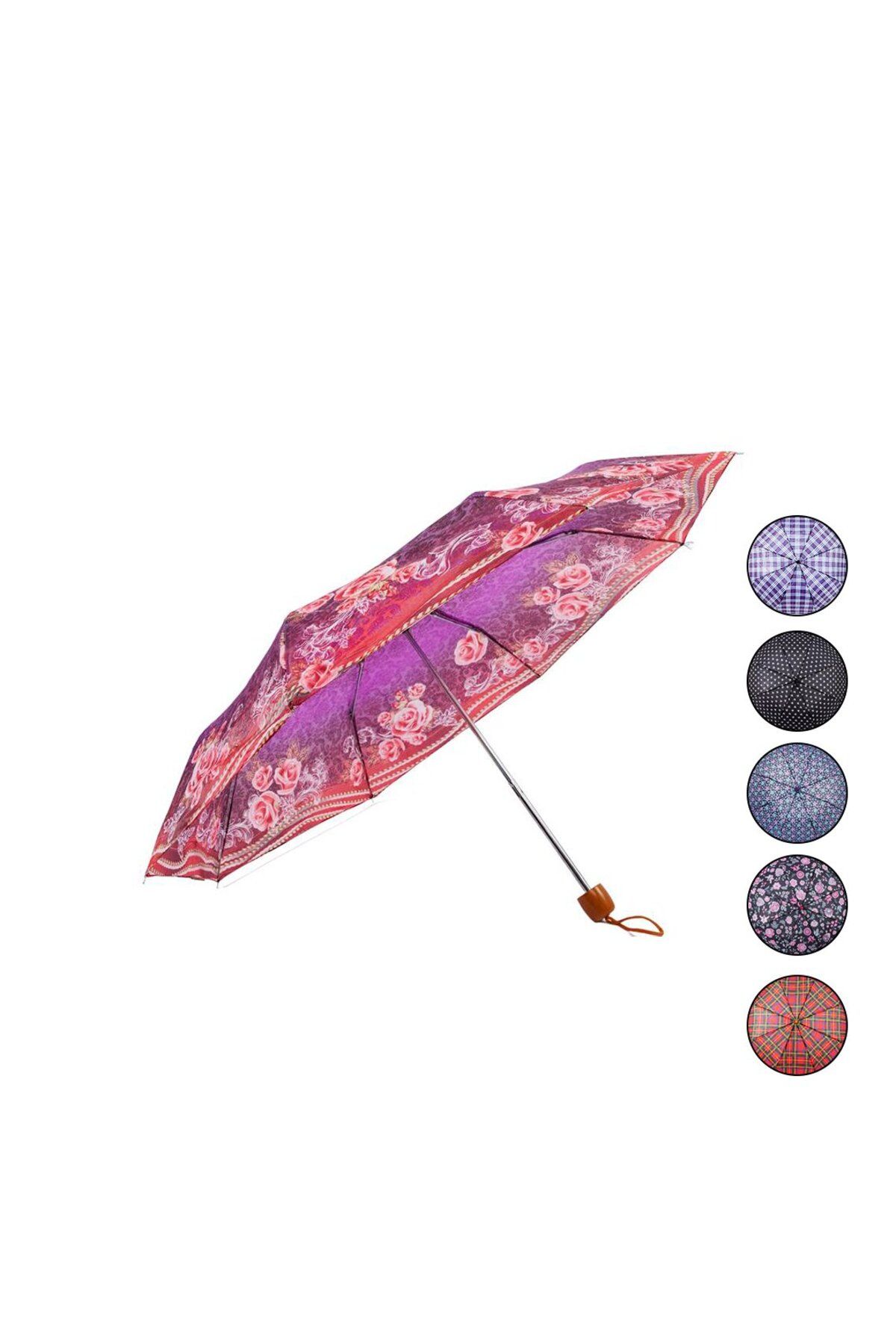 STOREMAX nffastore MARLUX SM-290 L - MANUEL RENKLİ DESENLİ ŞEMSİYE AHŞAP GÖRÜNÜMLÜ SAP Sta