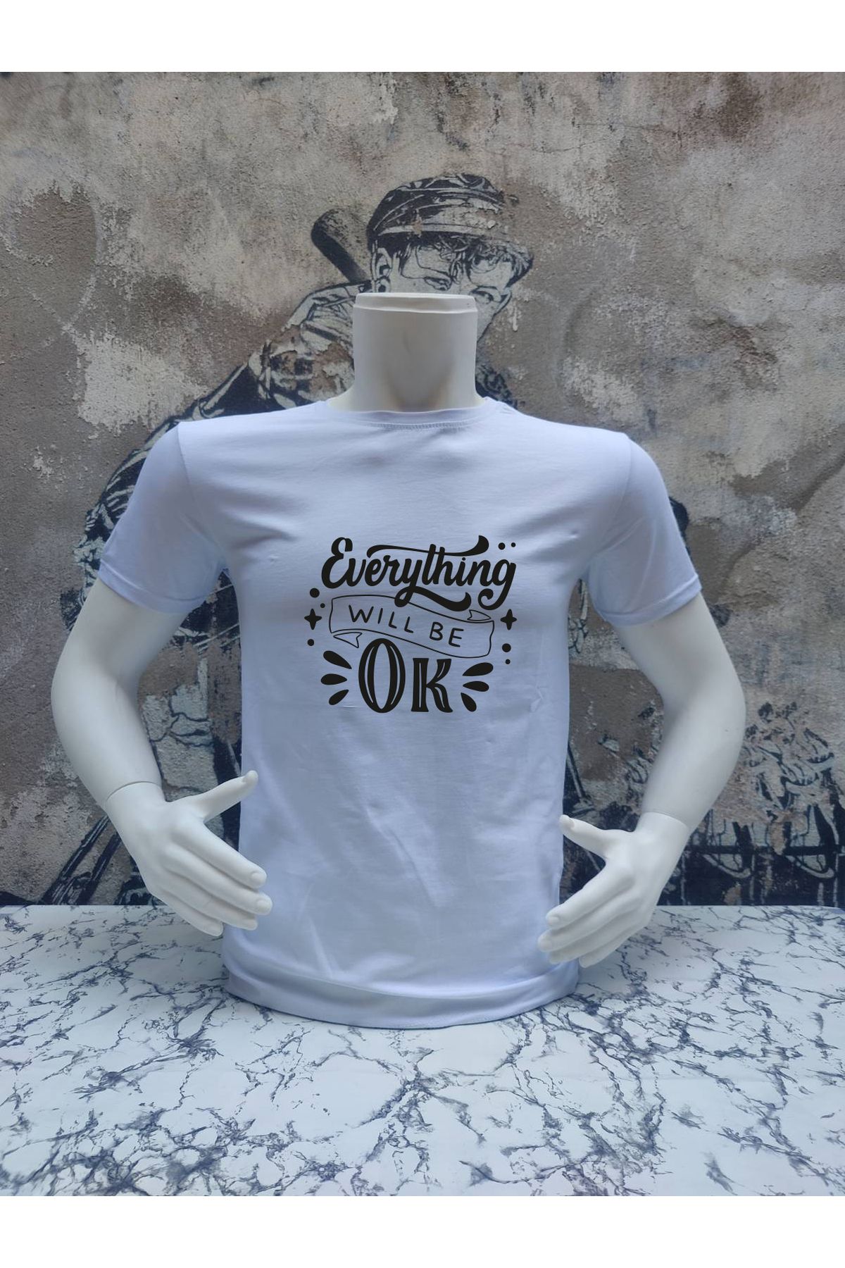 Tuğser Collection YAZILI BASIC T-SHIRT