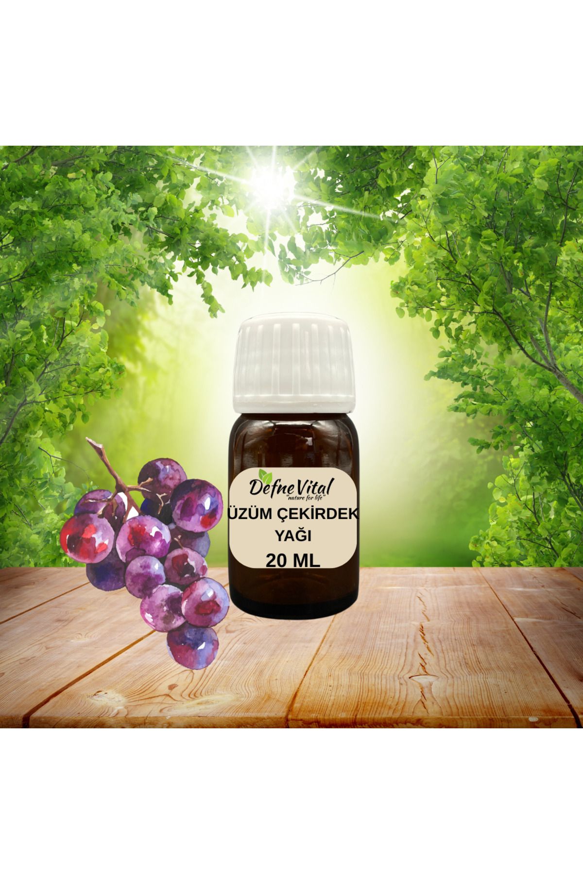 DEFNE VİTAL ÜZÜM ÇEKİRDEK YAĞI 20 ML