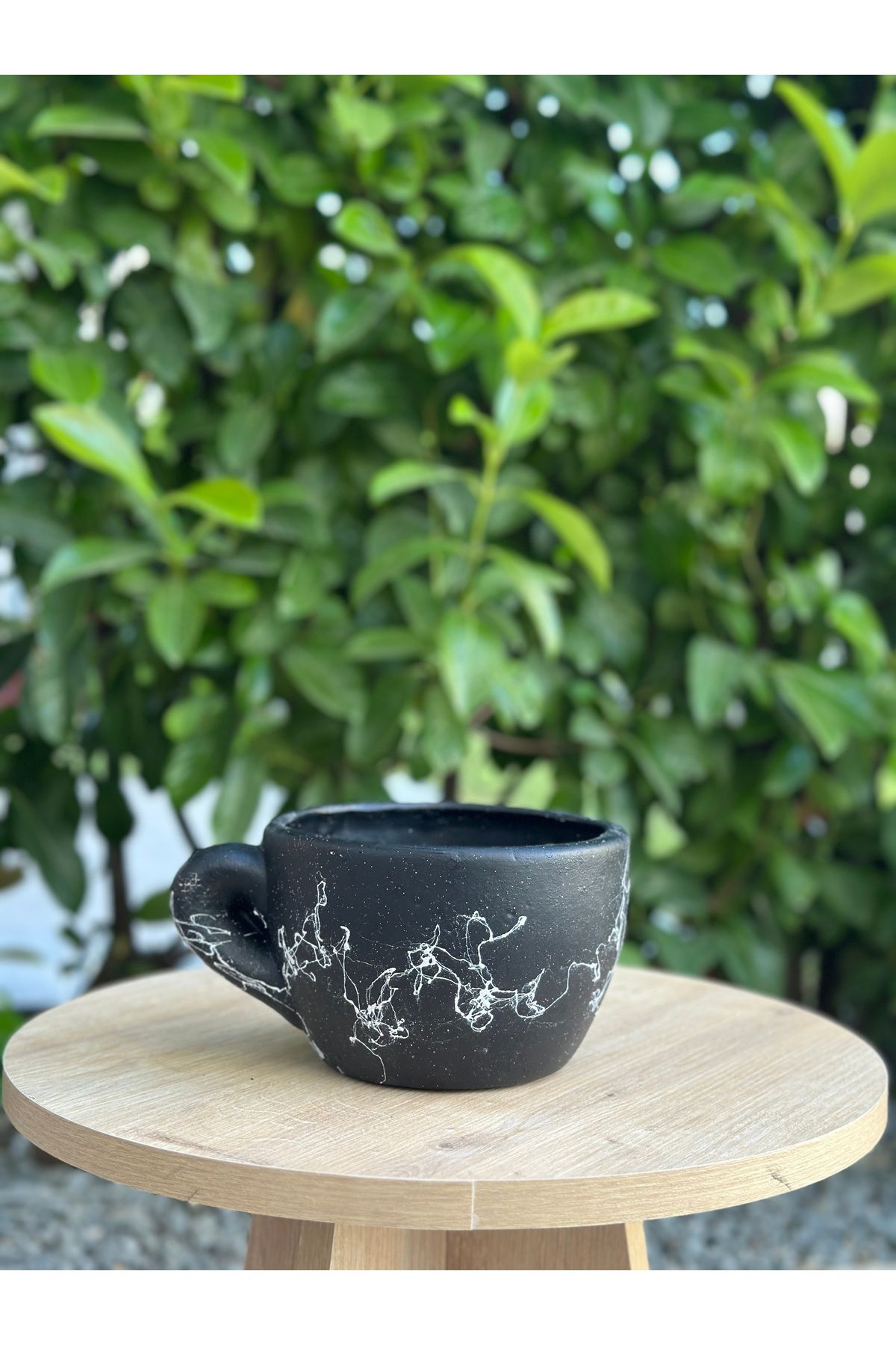 LAVİTTA seramik saksı , çiçeklik , bitki saksı kahve fincanı tasarımlı (11 cm yükseklik , çap 18 , en 18 )