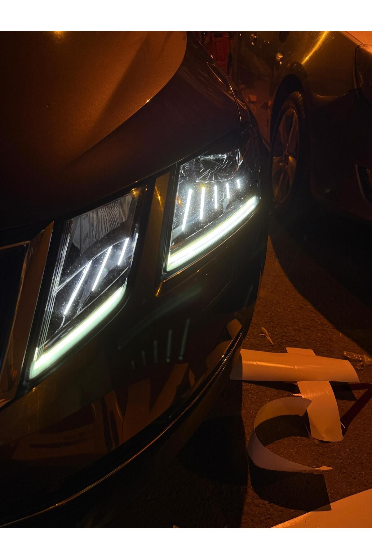 Skoda Octavia Far Sticker Set Koyu Gri
