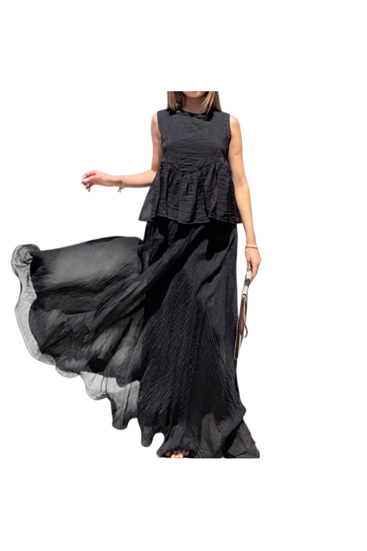 PHUTİ COLLECTION ŞİFON ASTARLI TAKIM