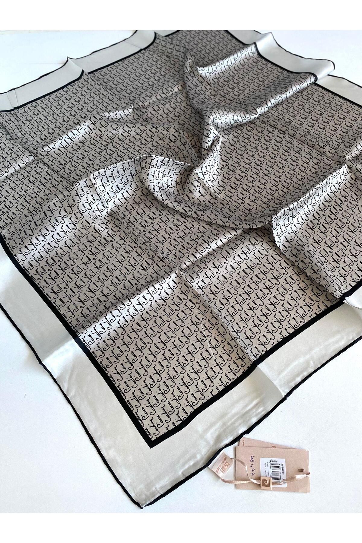 Pierre Cardin Sura İpek Eşarp 8586230-313-48477 Gri Karışık Desen