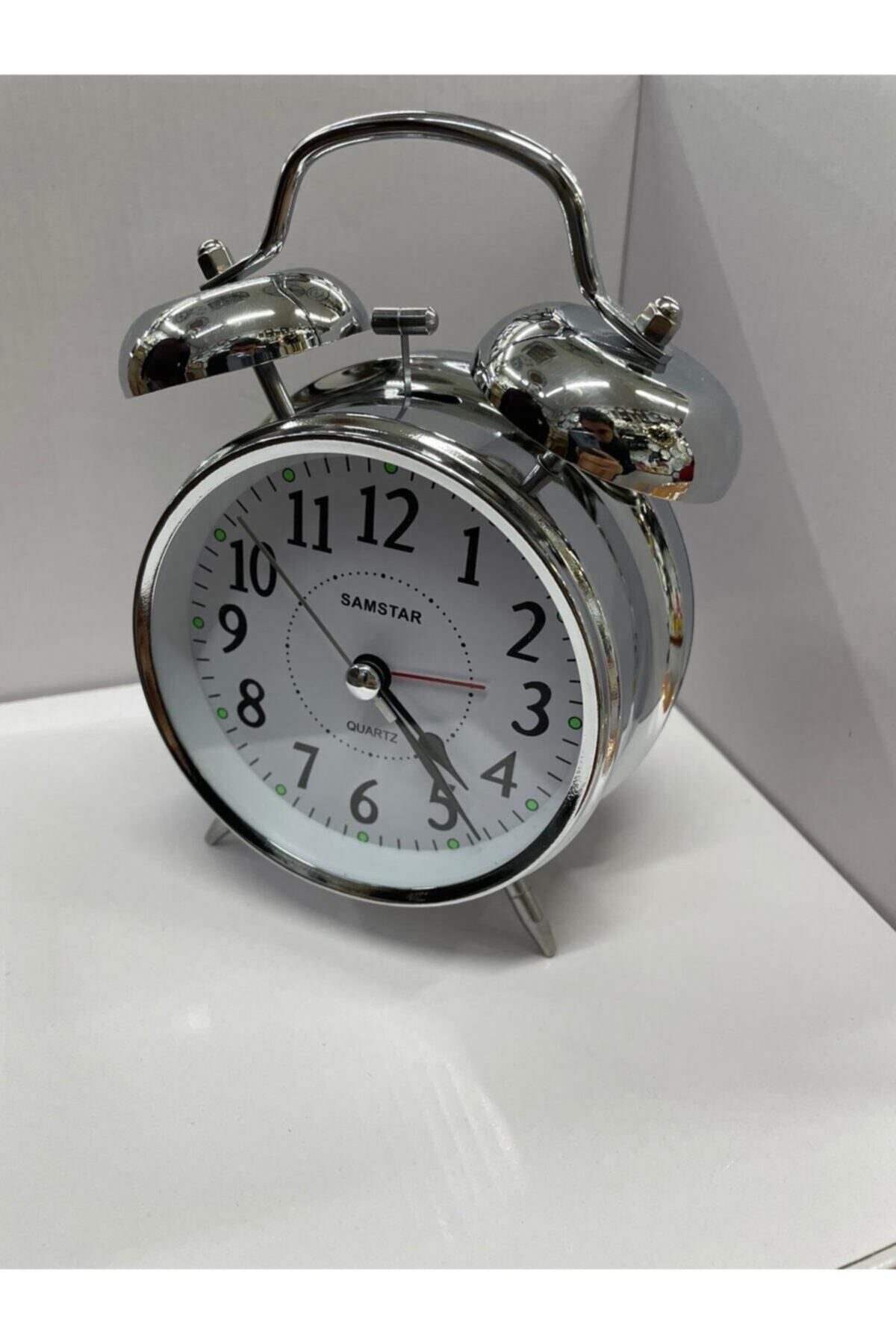 Elioure Modern Metal Masa Saati, Zilli Model, Garantili, Şık ve Dayanıklı Tasarım