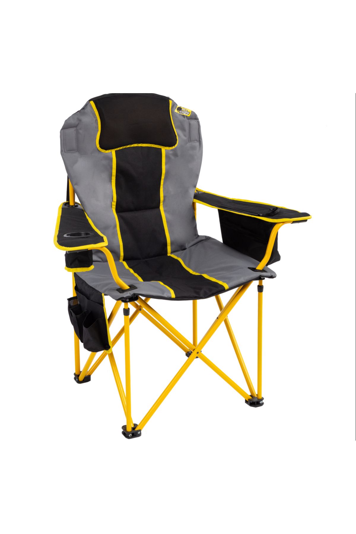 Funky Chairs Big Boy Katlanabilir XL Kamp Sandalyesi-Gri
