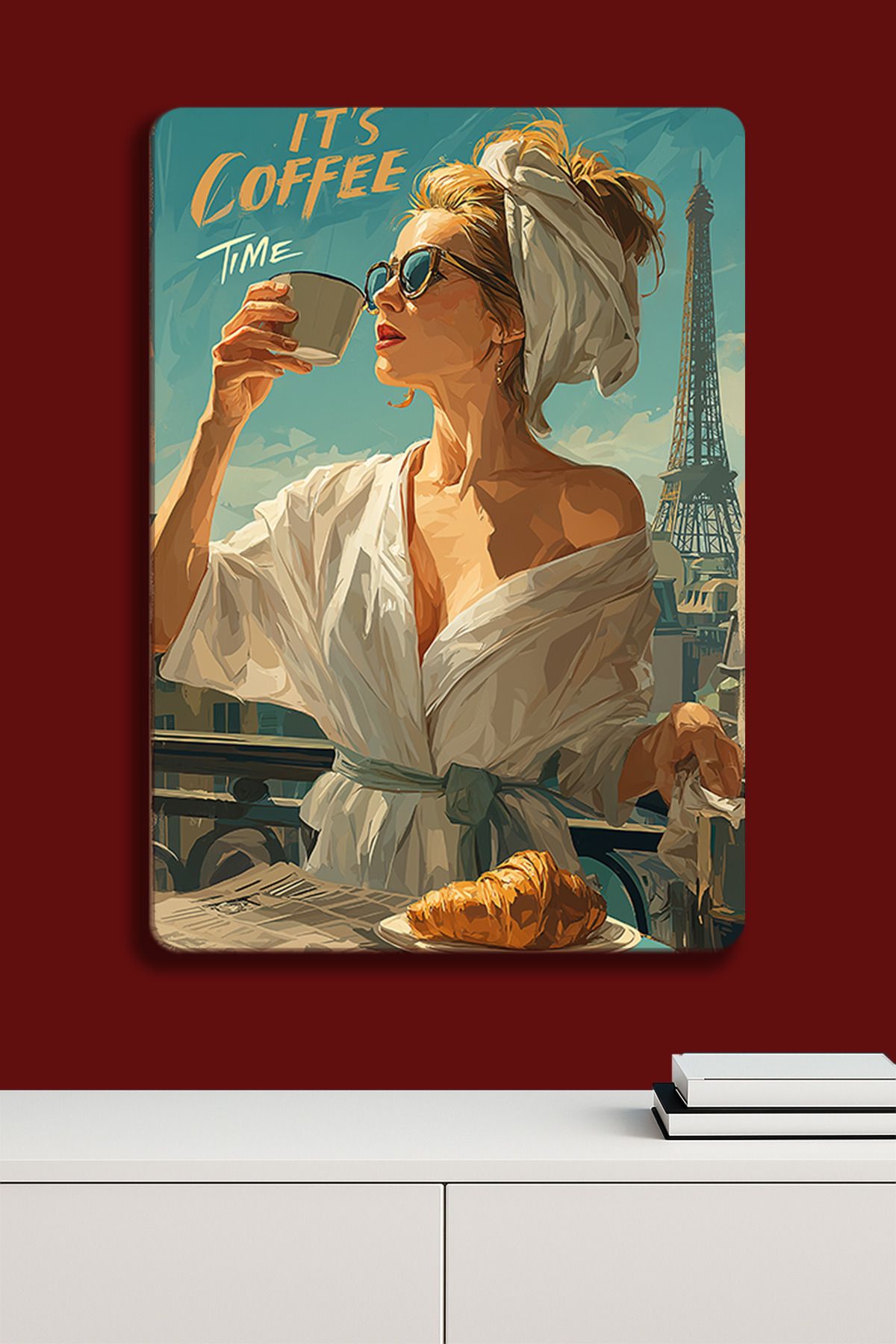 SPLASH Coffe Time Paris - Metal Poster