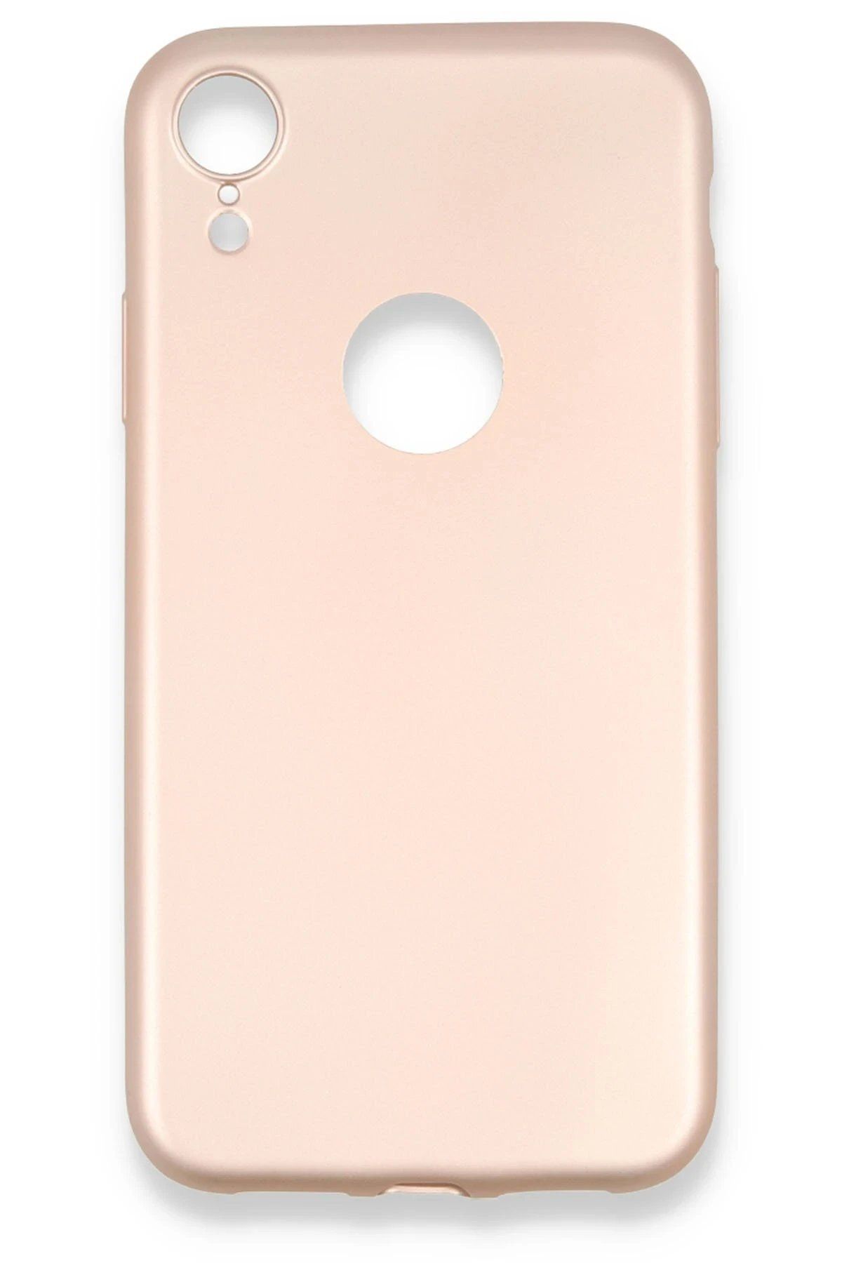 CepteToptan Newface iPhone XR Kılıf First Silikon - Rose Gold