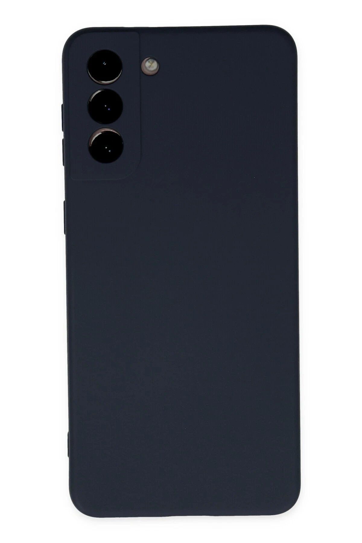 CepteToptan Newface Samsung Galaxy S21 Plus Kılıf Nano içi Kadife Silikon - Lacivert