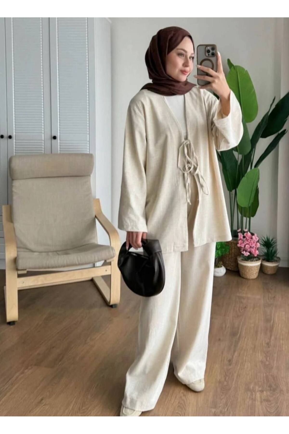 BELLUNI COLLECTION Krem Ülkü TesetturTakım