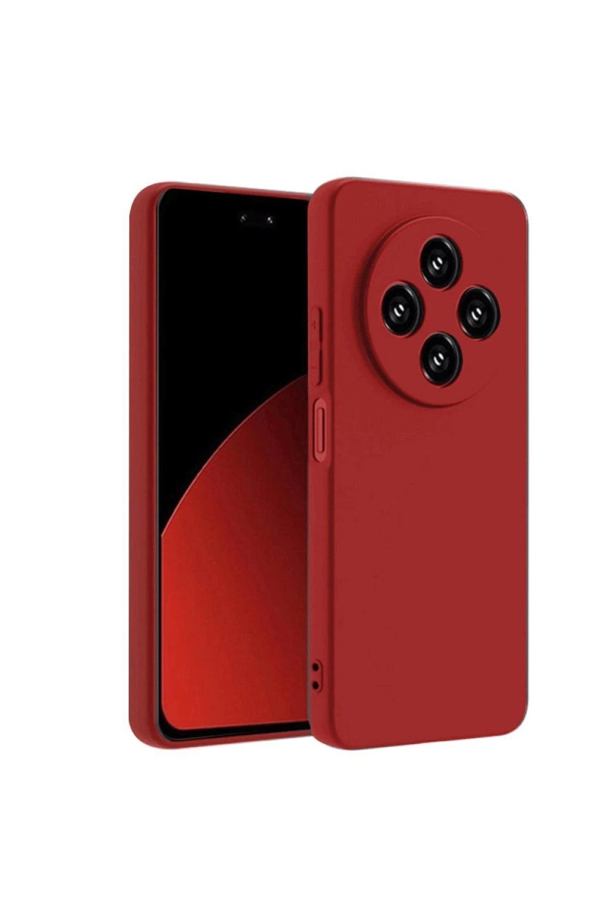 Toptan Bulurum Newface Xiaomi Redmi 14C Kılıf Nano içi Kadife Silikon - Kırmızı