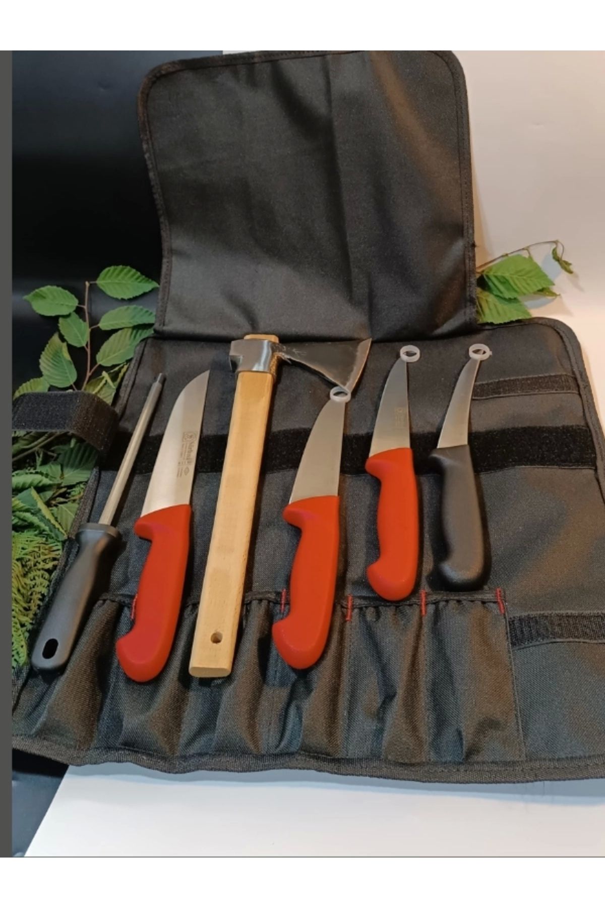 Sürmene Yapımı Kılıflı Et, Ekmek, Sebze, Mutfak, Kurban Palta Bıçakları Seti Hadnmade