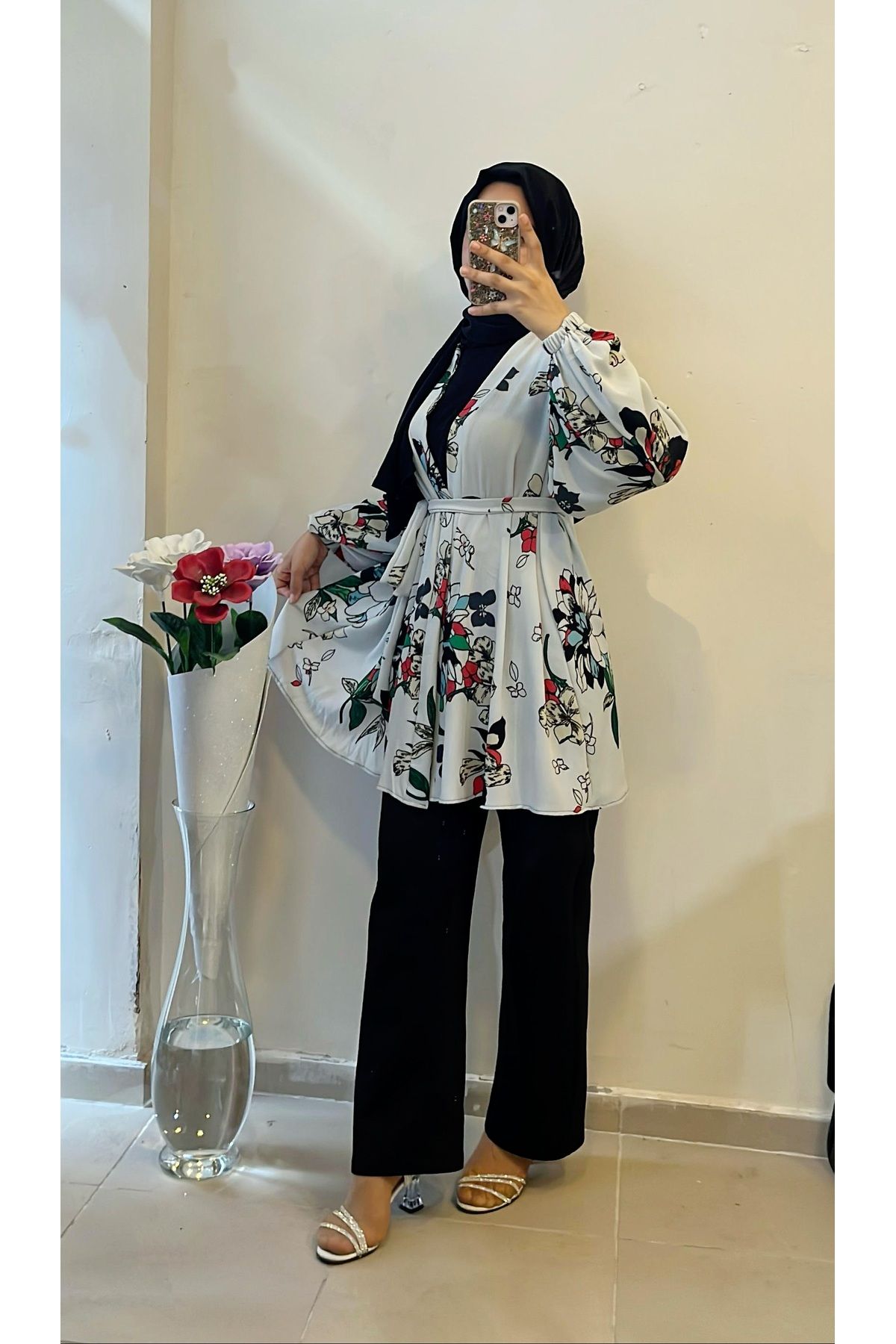 DİLEKBUTİK Çicekli yazlik kimono