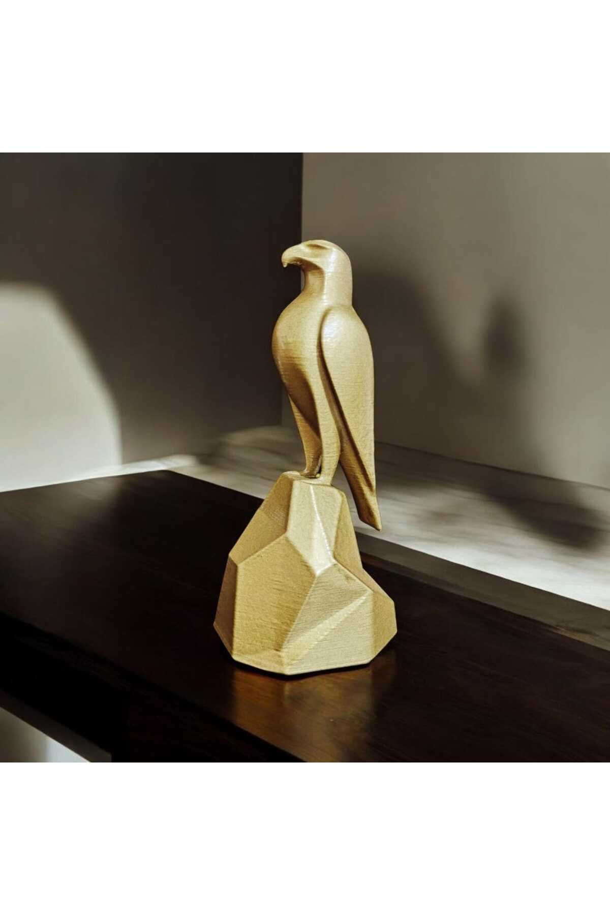 Hediyehanem Şahin Biblo Heykel 3D Baskı Masa Üstü Dekor Dekoratif Ev Aksesuarı 13x6x5.5