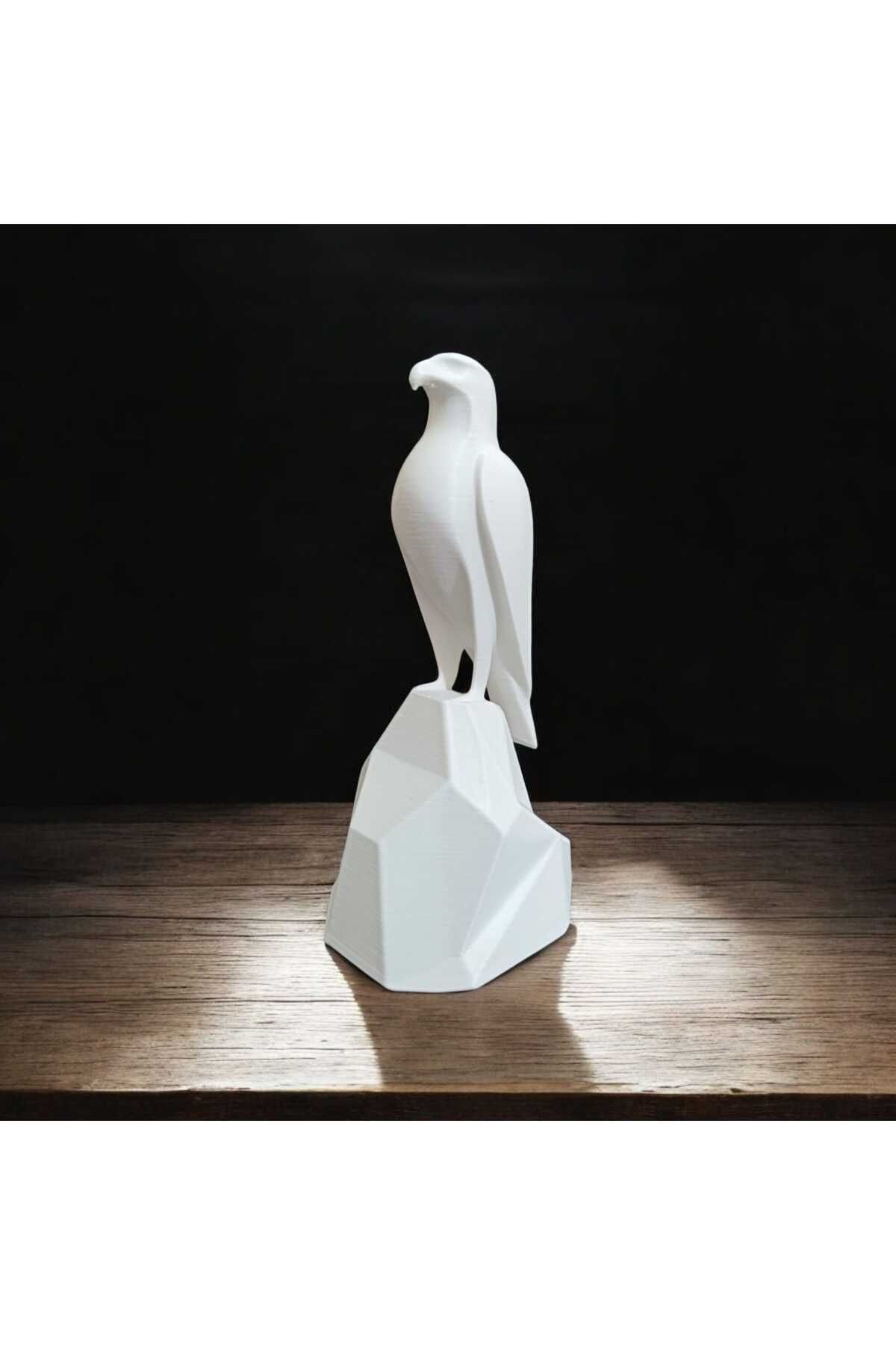 Hediyehanem Şahin Biblo Heykel 3D Baskı Masa Üstü Dekor Dekoratif Ev Aksesuarı 13x6x5.5