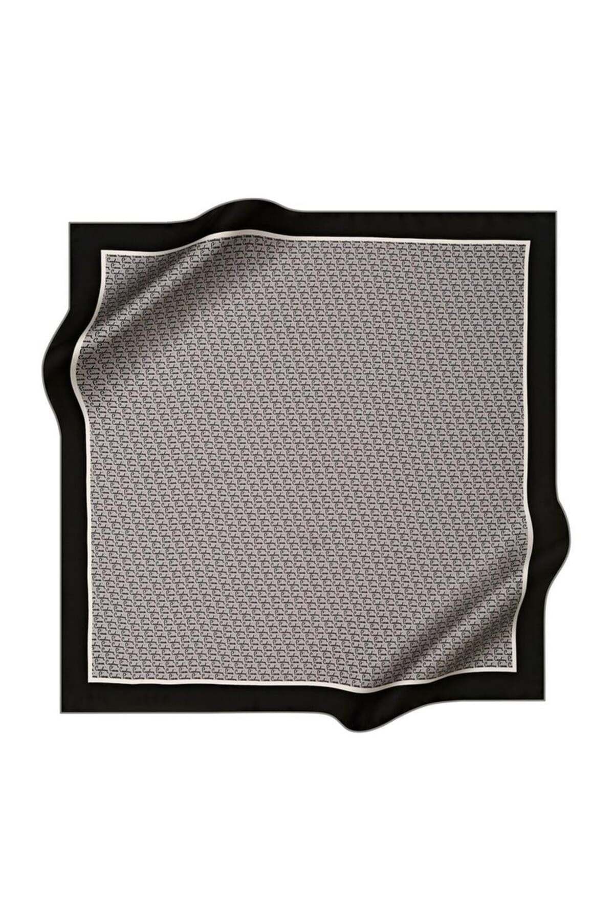 Pierre Cardin Sura İpek Eşarp 8586230-373-48478 Siyah Karışık Desen