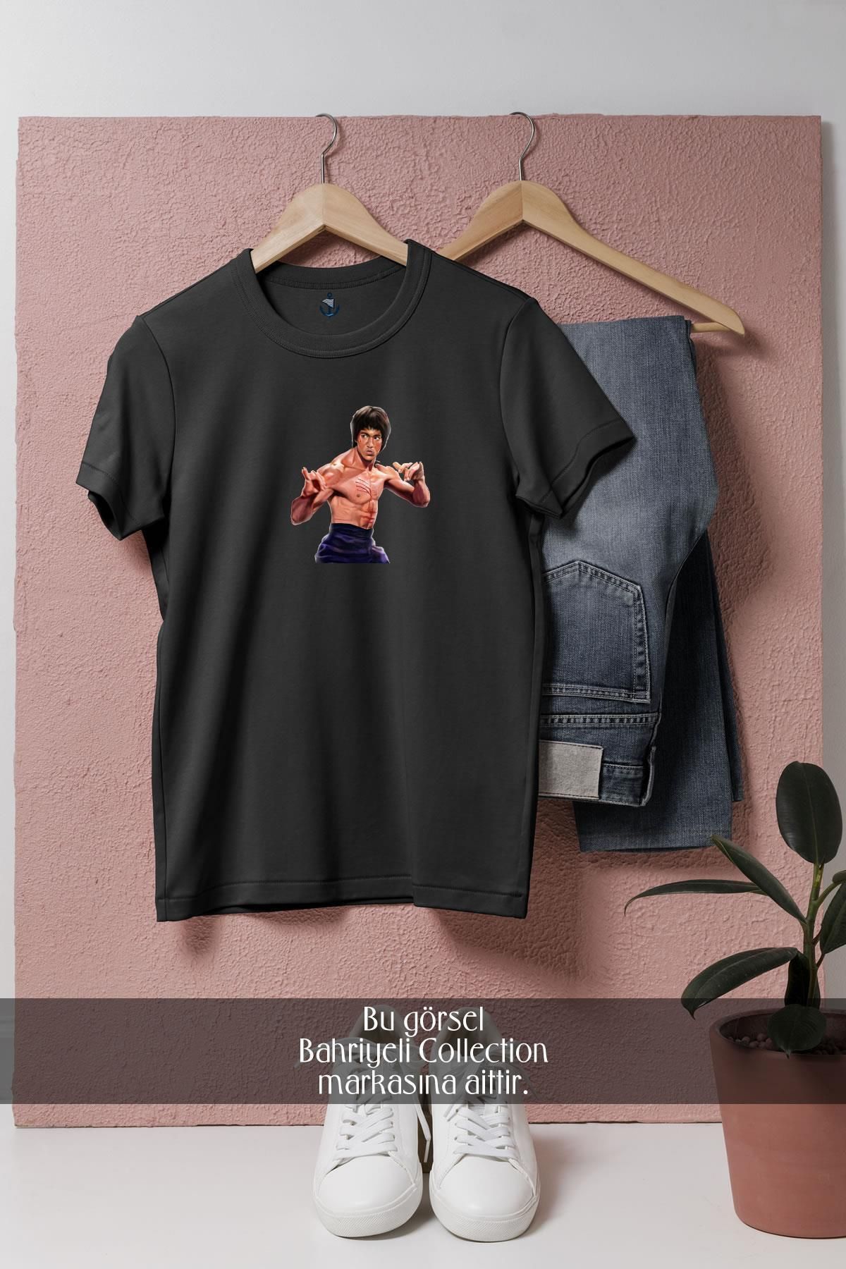 bahriyeli.jpeg Oversize Bruce Lee İllustration Tasarımlı Unisex T-Shirt