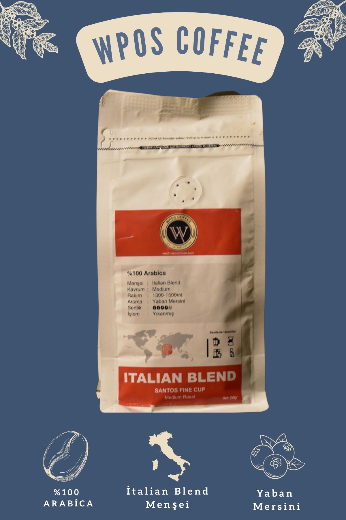 wpos coffee WPOS Premium İtalian Blend