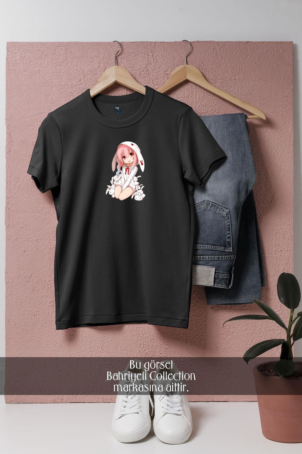 bahriyeli.jpeg Oversize Anime Kawaii Female Chibi Tasarımlı Unisex T-Shirt