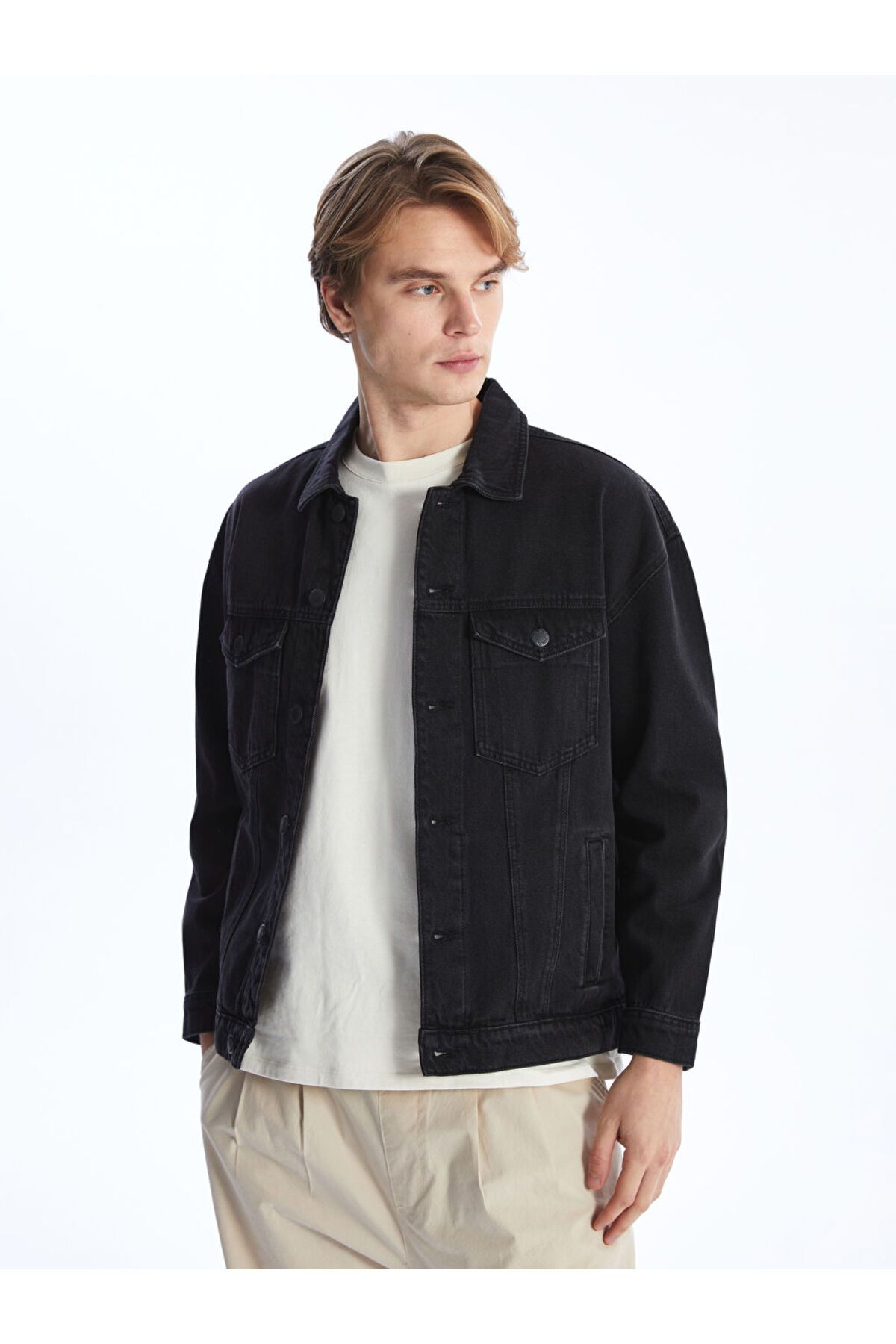LC Waikiki LCW Rahat Kalıp Erkek Jean Ceket