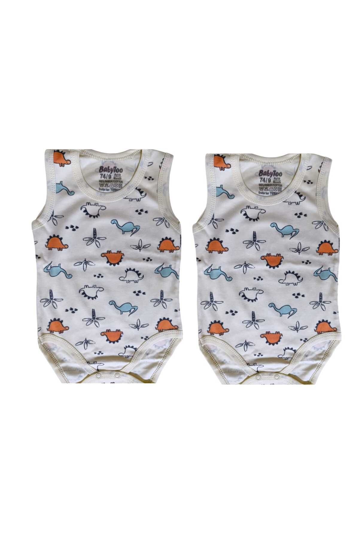 Babytoo 2'li Bebek Çıtçıtlı Body Zıbın Atlet