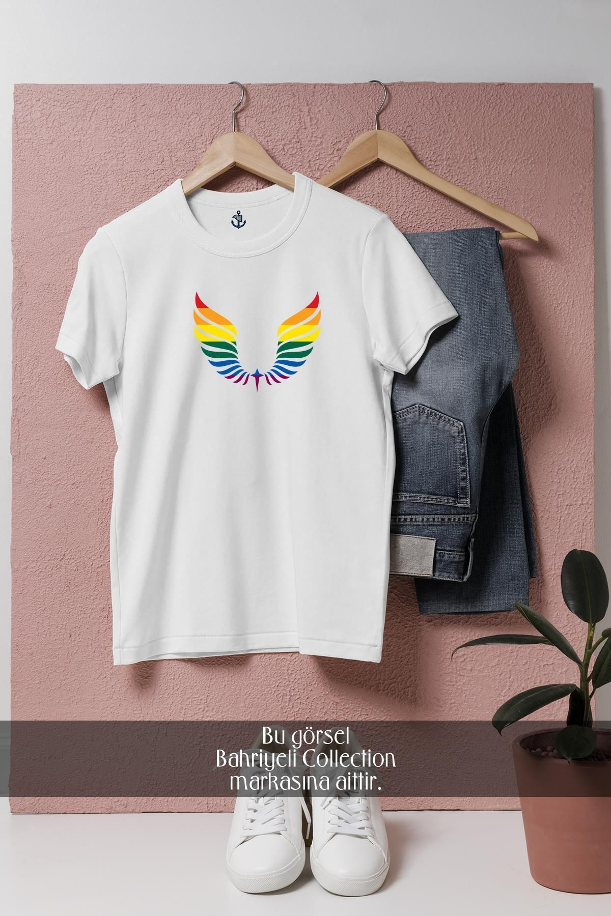 bahriyeli.jpeg Oversize Wings Colors Tasarımlı Unisex T-Shirt