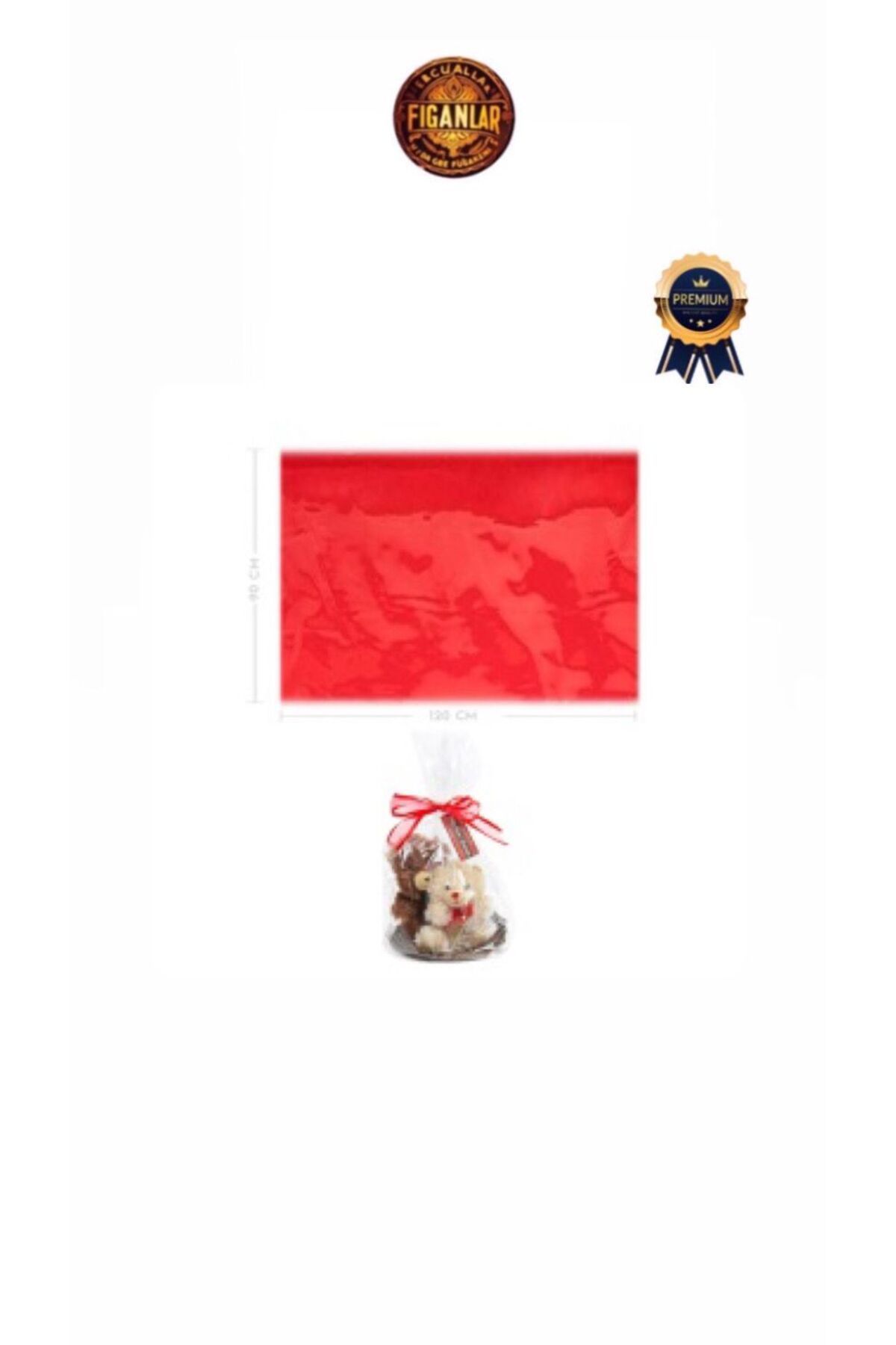figanlar ambalaj Jelatin Opp Tabaka Ambalaj Poşeti Kırmızı 70x100cm 5 Adet