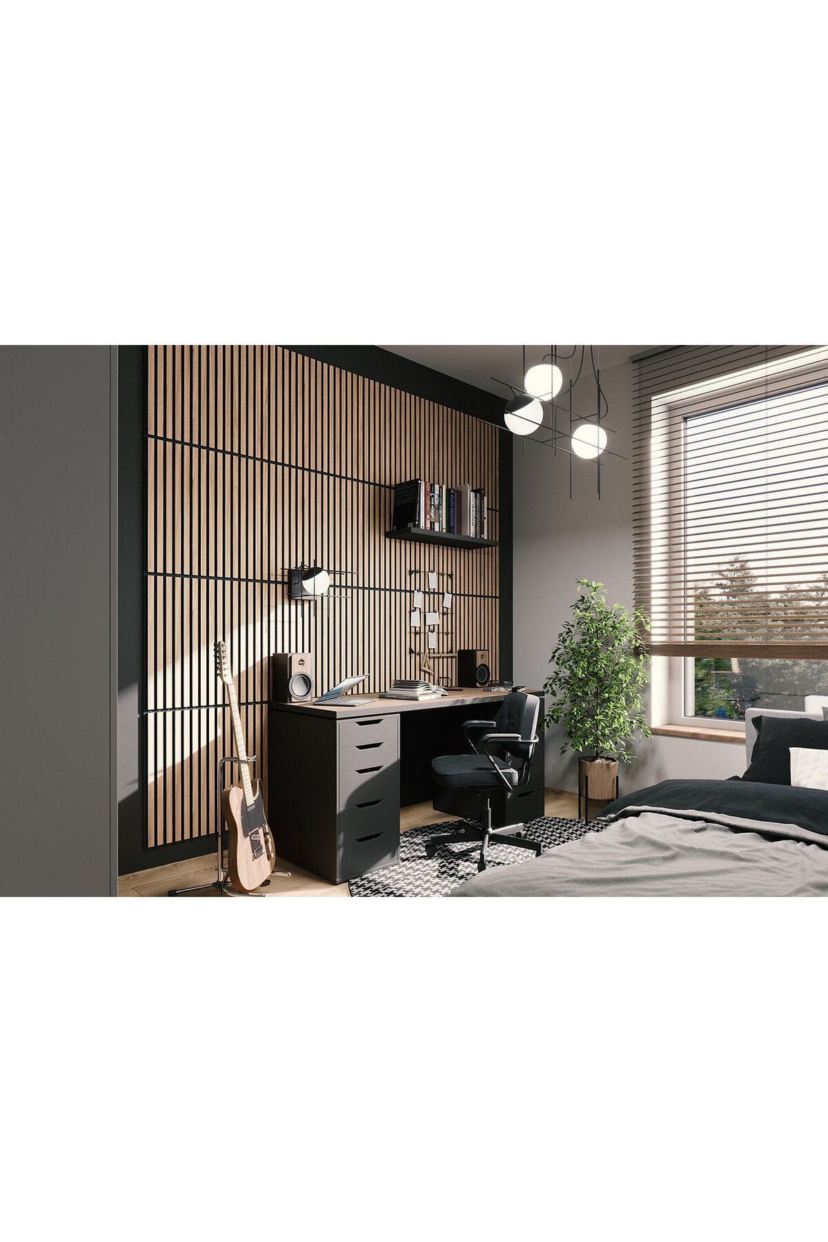 WİNFLEX Mini Eko Akustik Ahşap Panel Savana Meşe- 60x60cm