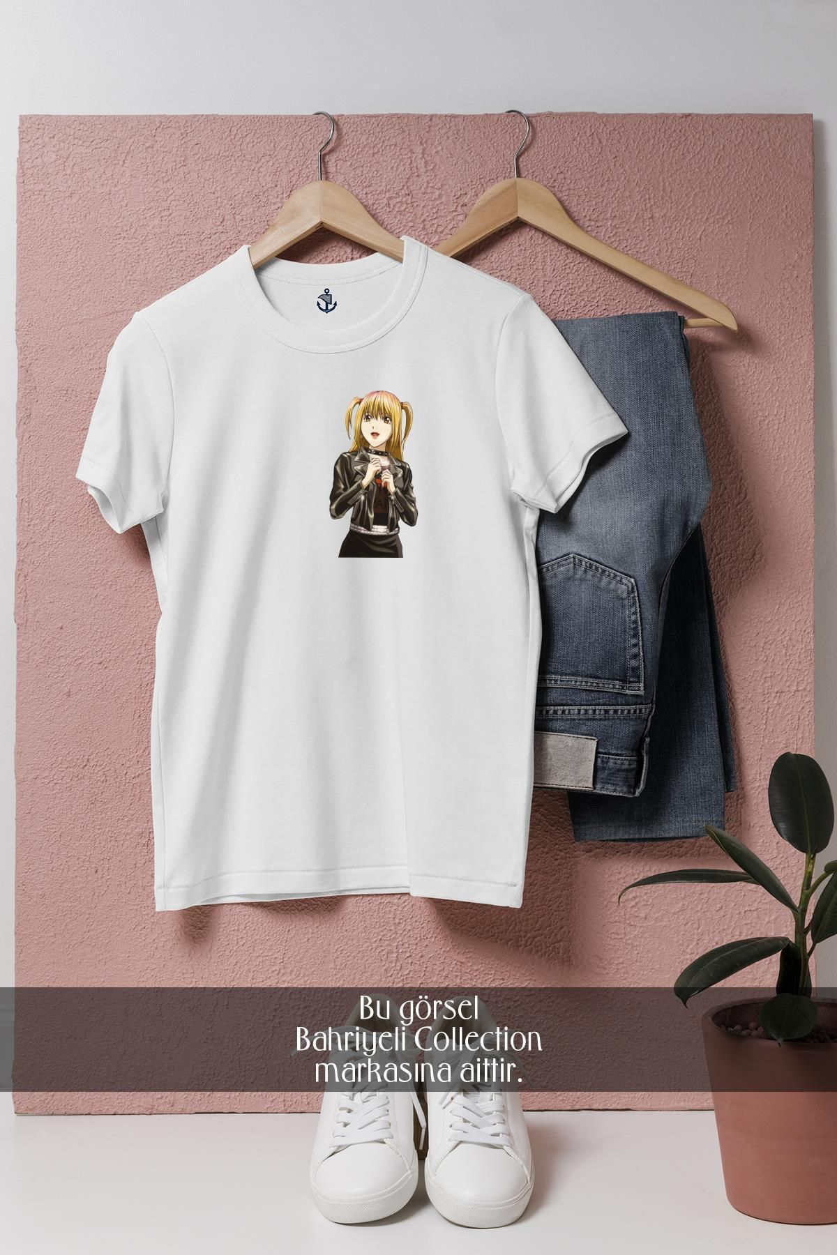 bahriyeli.jpeg Oversize Misa Amane Light Yagami Rem Death Note Tasarımlı Unisex T-Shirt