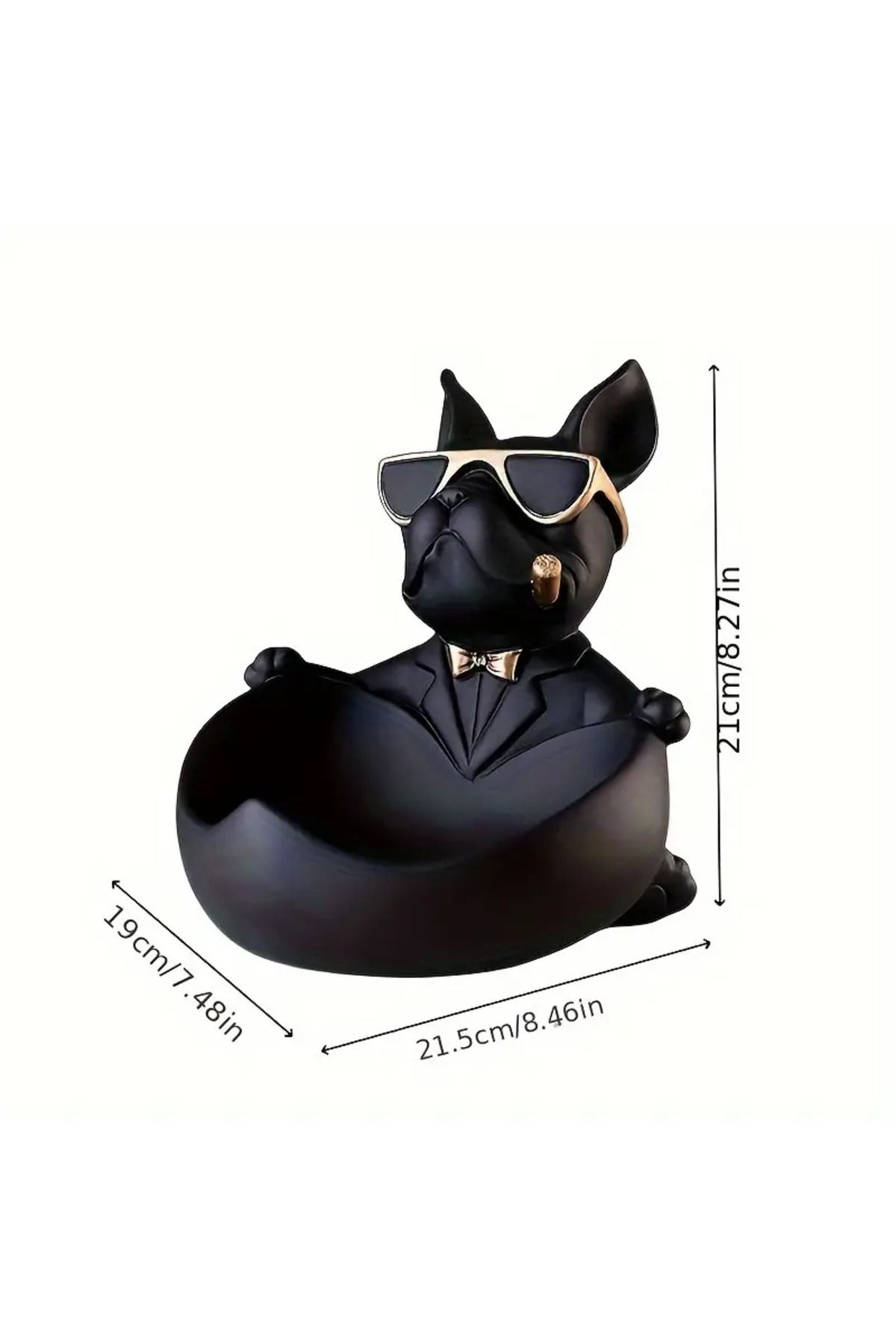 Zigzag Home french Bulldog Köpek Dekoratif Heykel Biblo Masa Dekorasyonu Hediyelik Eşya Anahtarlık kutusu