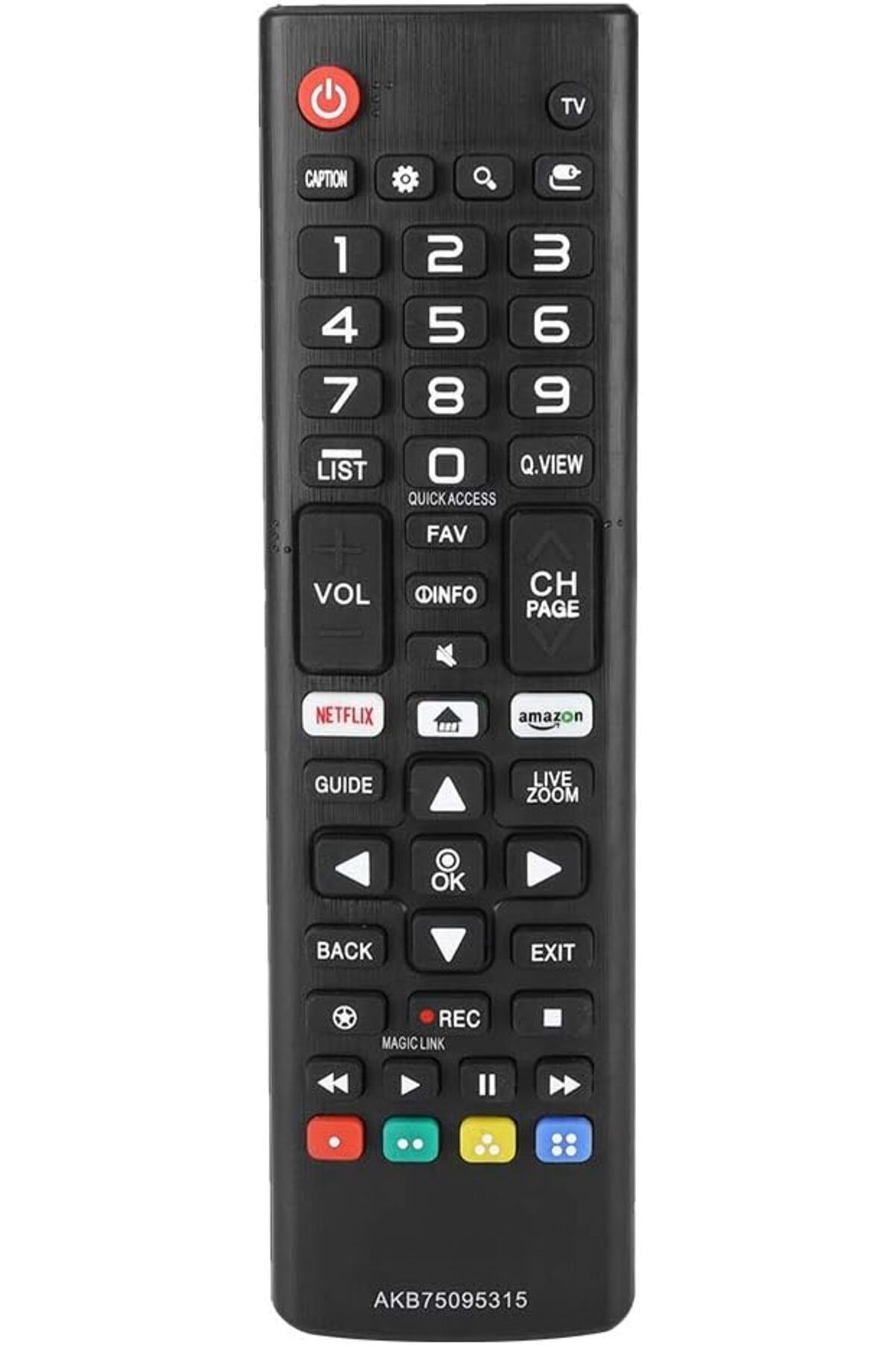 KDROĞLU plamystical LG televizyon için Evrensel TV Uzaktan Kumanda, ABS Yüksek Hassasiyetli Uzun Mesafe Ak