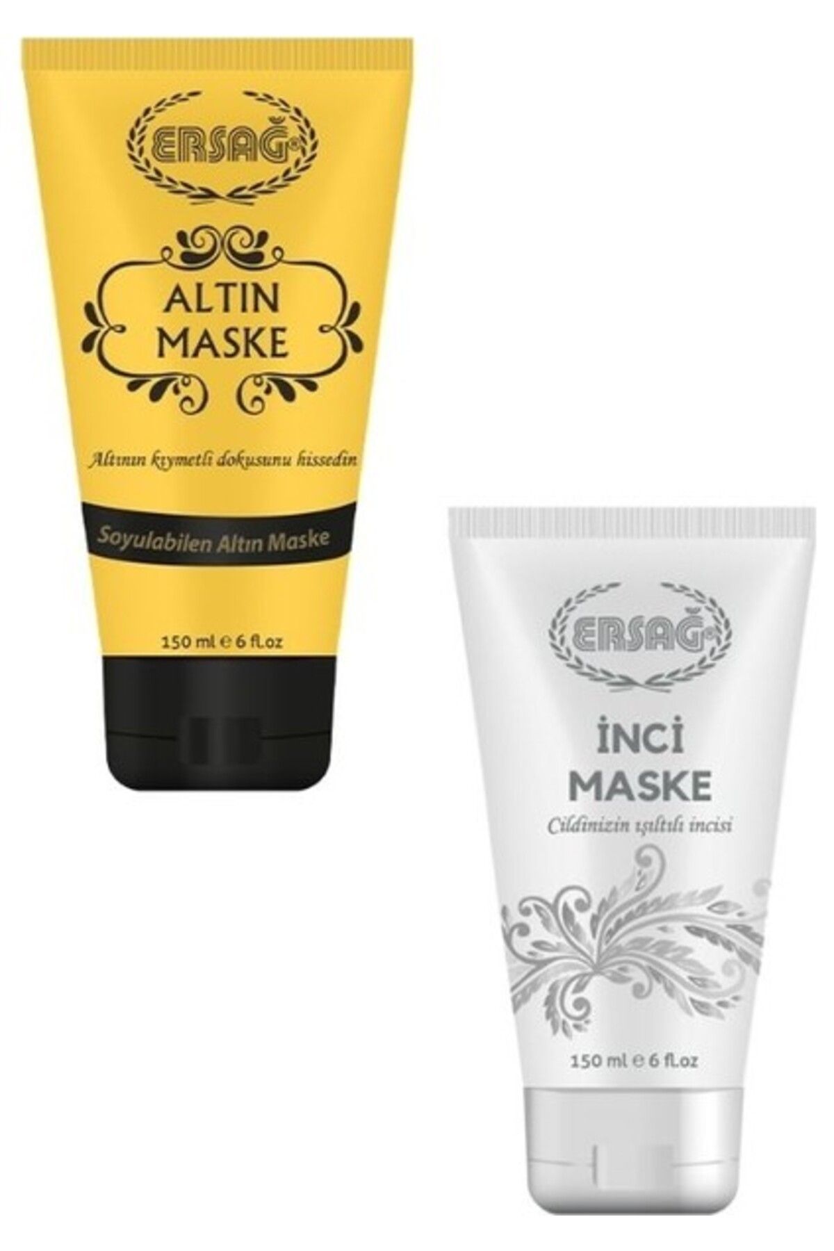 Ersağ Ersağ Altın Maske 150 ml & İnci Maske İkisi Bir Arada