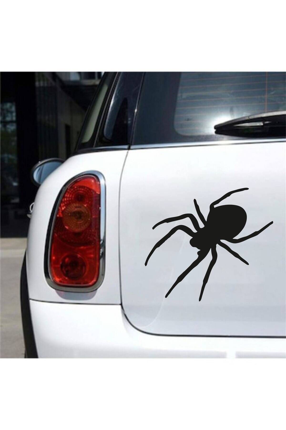 hediyenebak Örümcek Araç, Araba, Oto, Motorsiklet, Kask, Laptop, Cam Sticker 17x15 cm