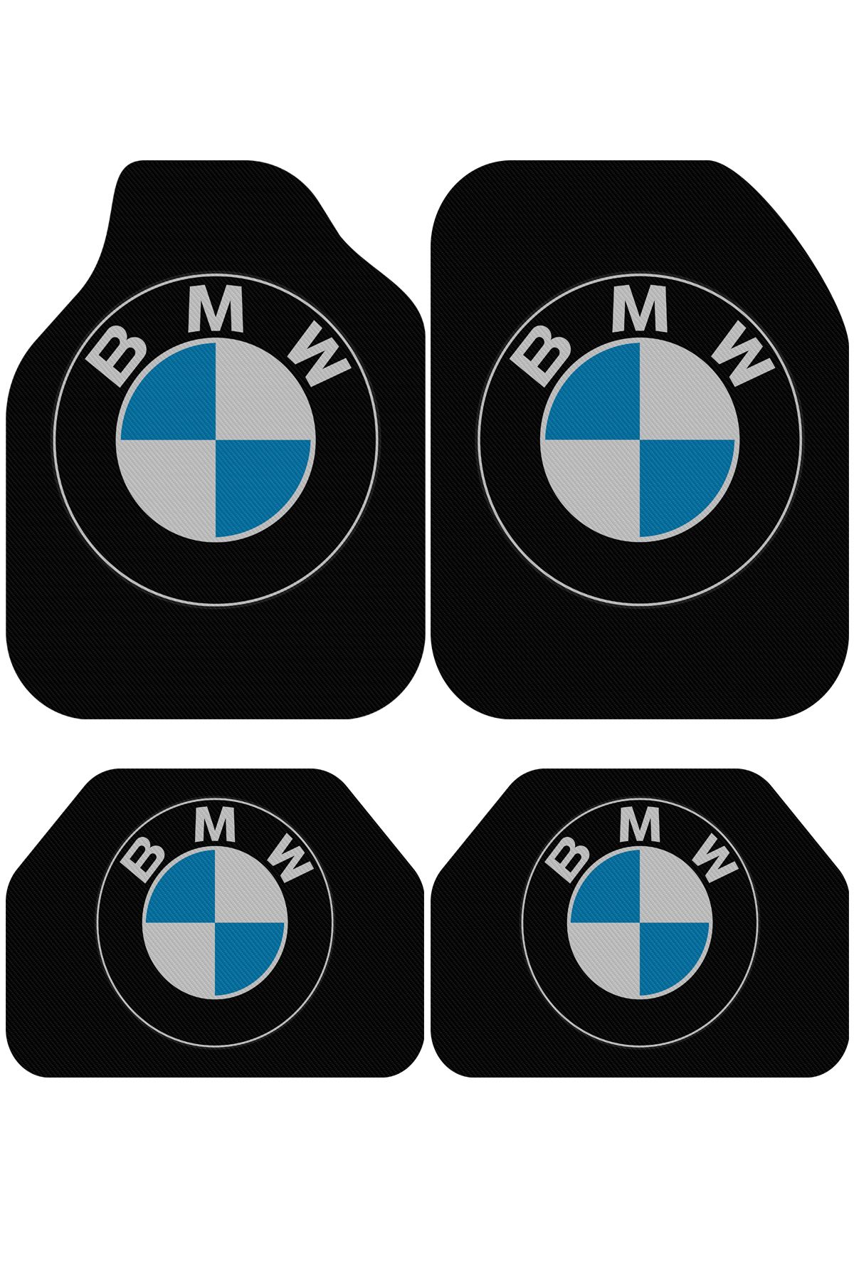 BigArts Home Bmw Dekor Oto Paspas Takımı Tüm Modellere Uyumlu Makinede Yıkanabilir Universal Kalıp