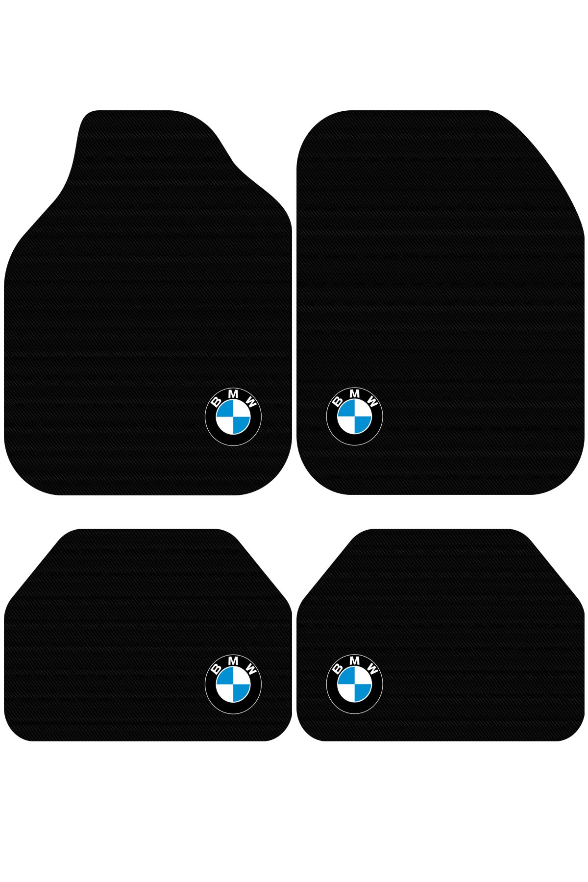 BigArts Home Bmw Dekor Oto Paspas Takımı Tüm Modellere Uyumlu Makinede Yıkanabilir Universal Kalıp