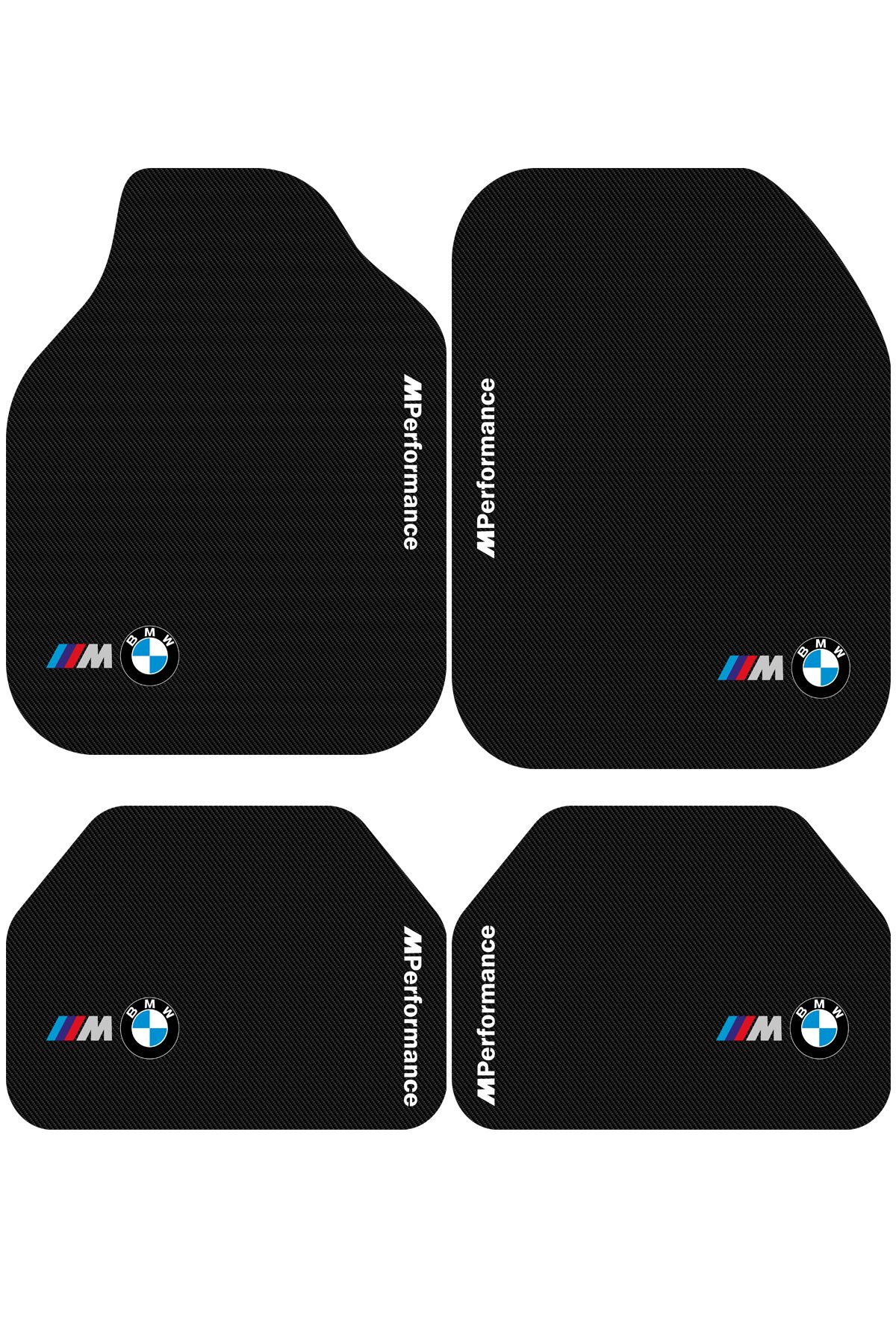 BigArts Home Bmw M Performance Dekor Oto Paspas Takımı Tüm Modellere Uyumlu Makinede Yıkanabilir Universal Kalıp