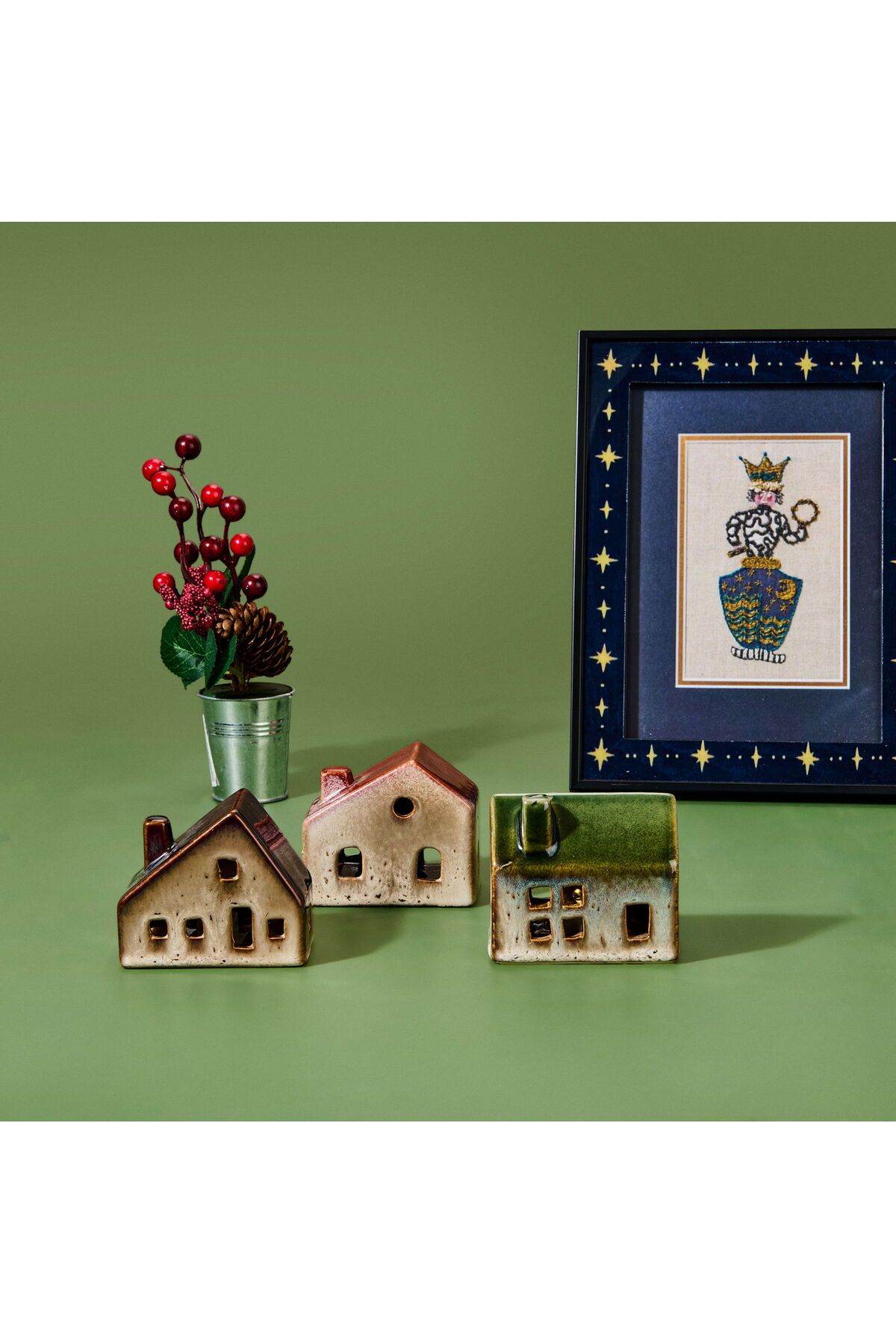 ASPARTAM Işıklı Mini Ev - Asorti - 8x4,6x7 cm
