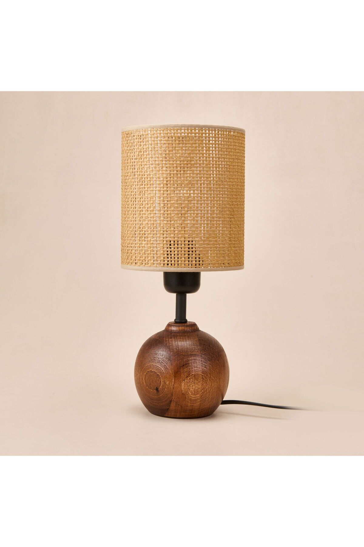 ASPARTAM Lighting Simena Ahşap Abajur - Kahverengi / Ceviz - 36x15x15 cm