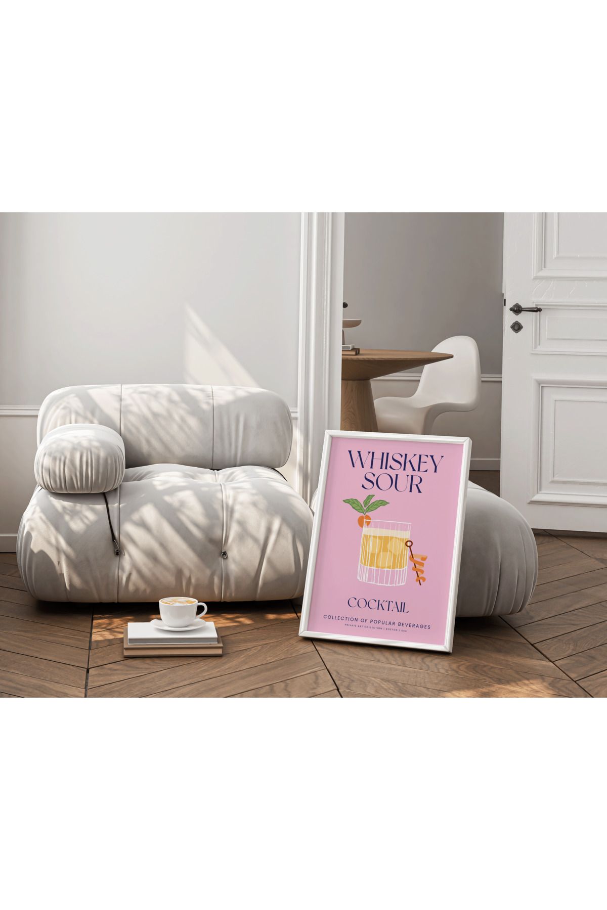 Home Whiskey Sour Çerçeveli Tablo