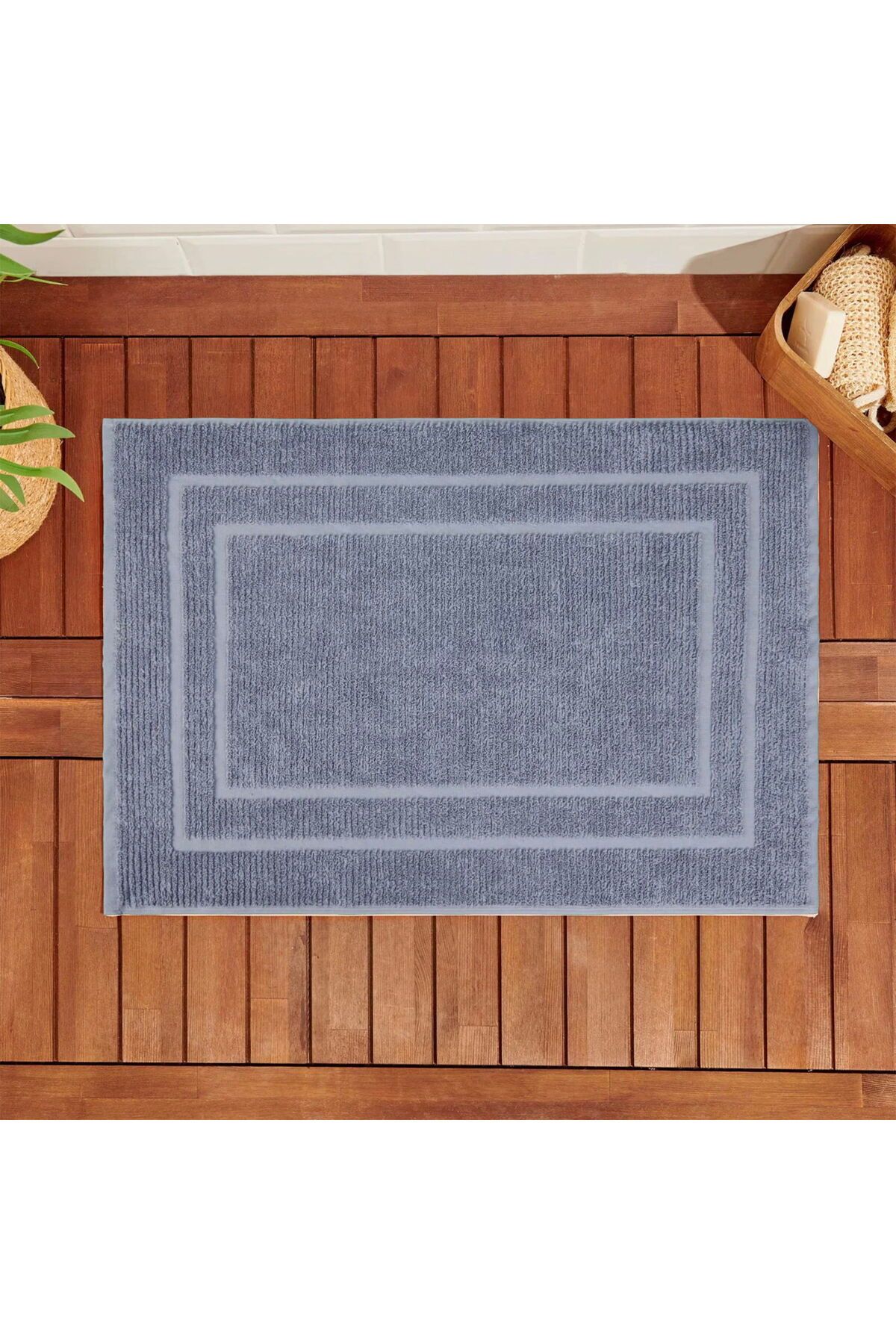 ASPARTAM Soft Premium Ayak Havlusu - Mavi - 50x70 cm